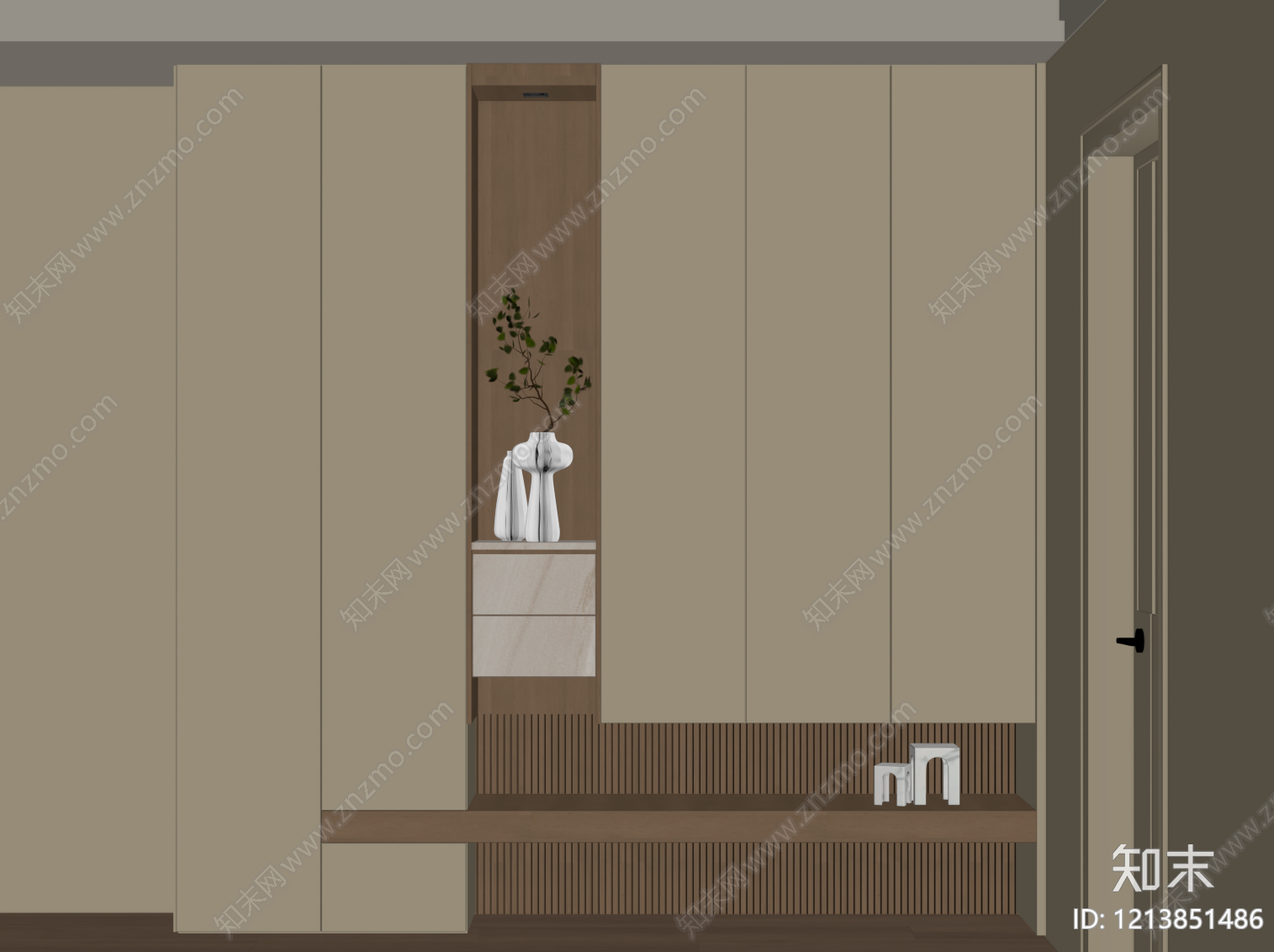 现代玄关SU模型下载【ID:1213851486】