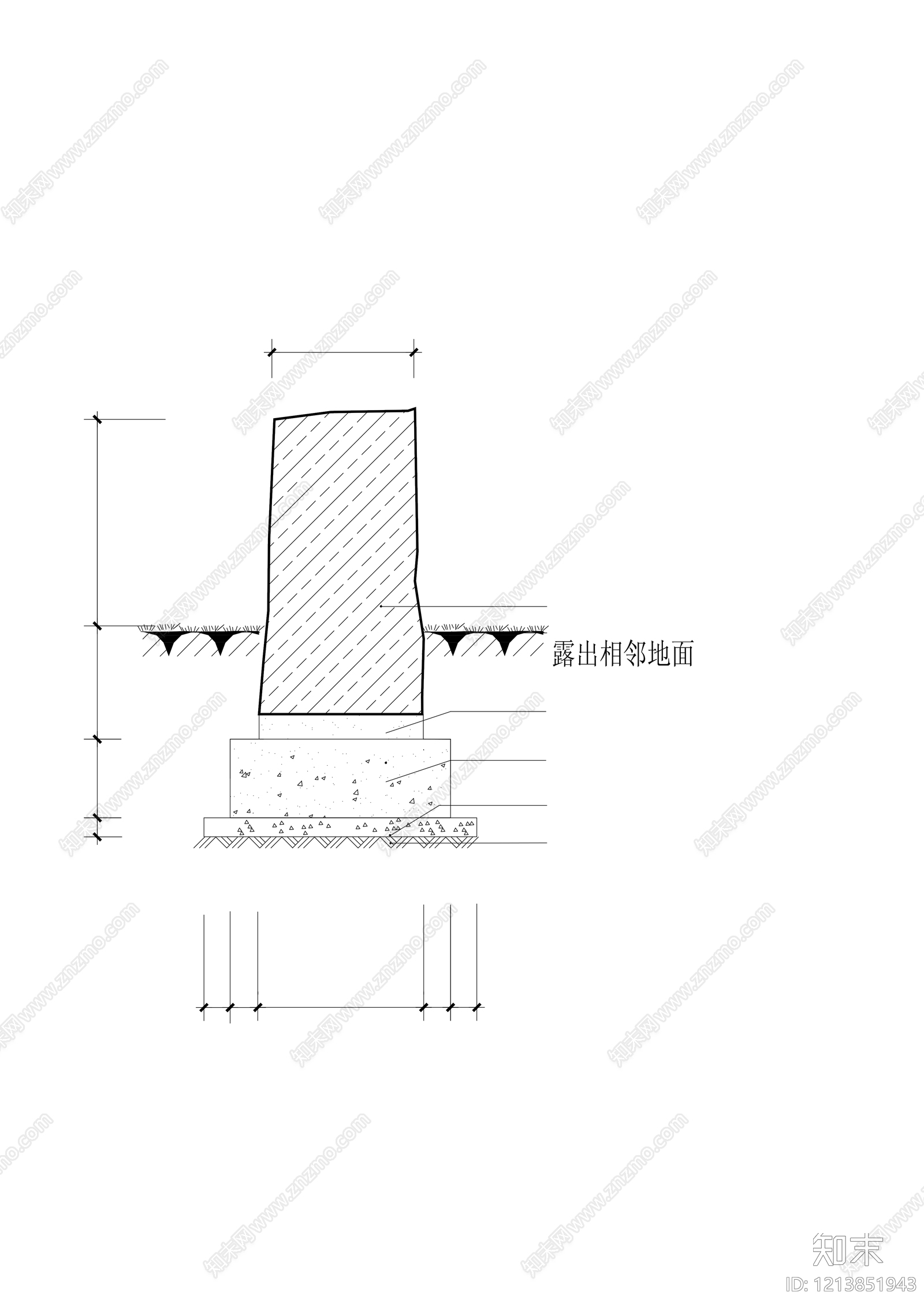 中式假山水景图库cad施工图下载【ID:1213851943】