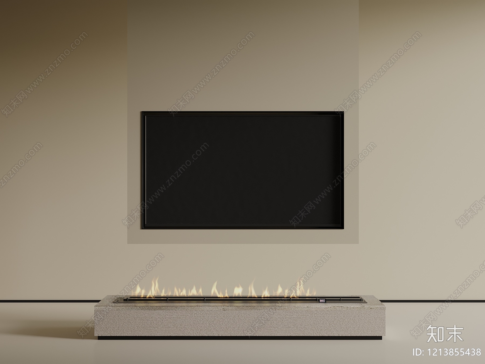 现代背景墙SU模型下载【ID:1213855438】