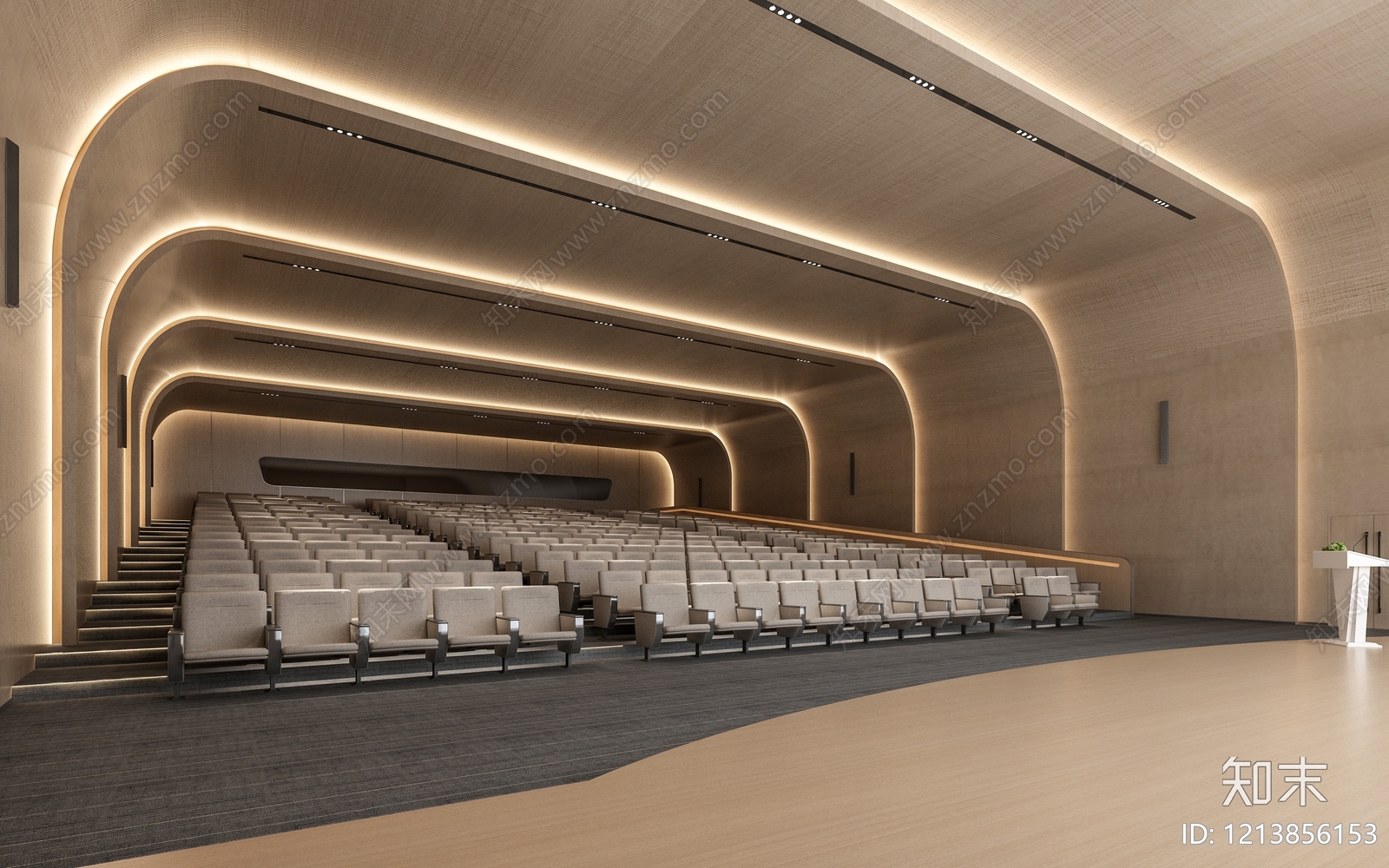 现代报告厅SU模型下载【ID:1213856153】