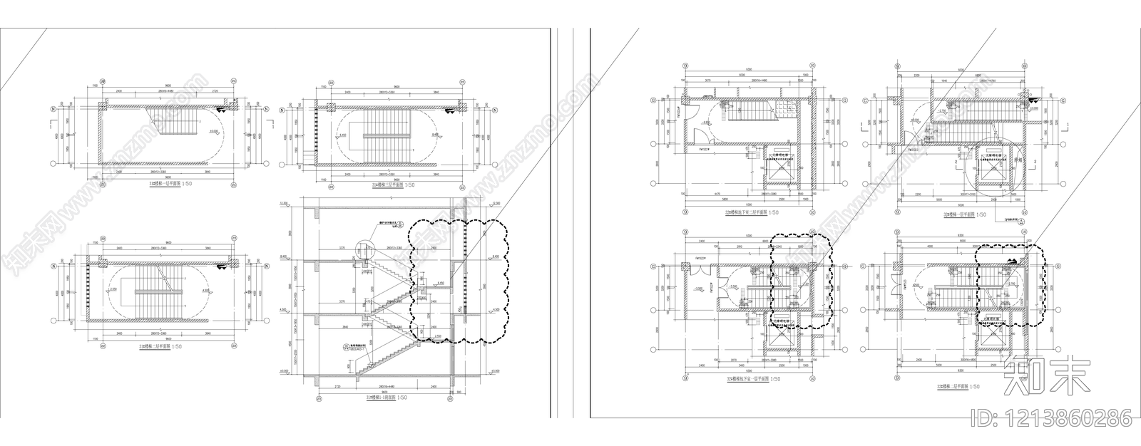现代学校建筑cad施工图下载【ID:1213860286】