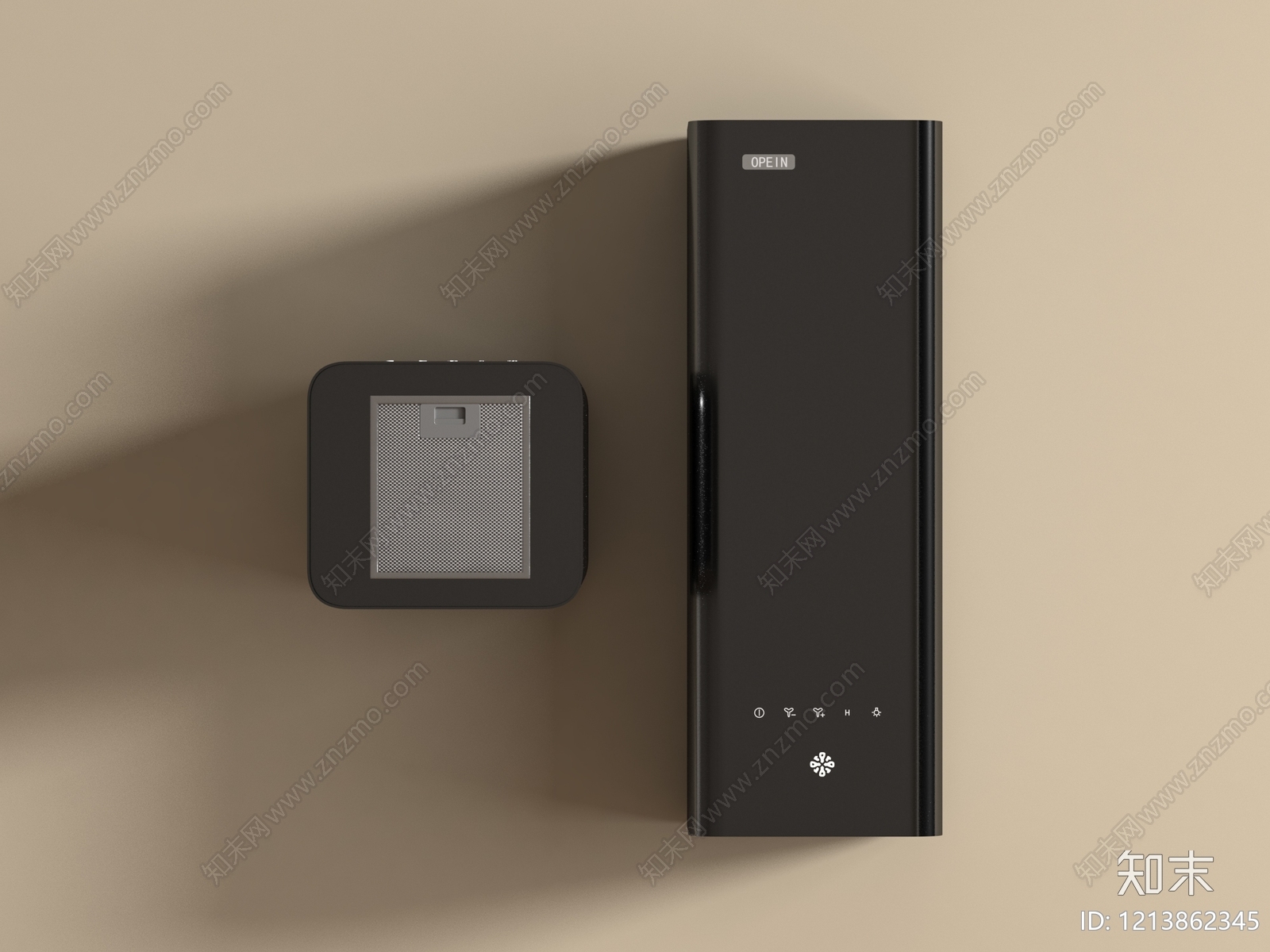 极简油烟机3D模型下载【ID:1213862345】