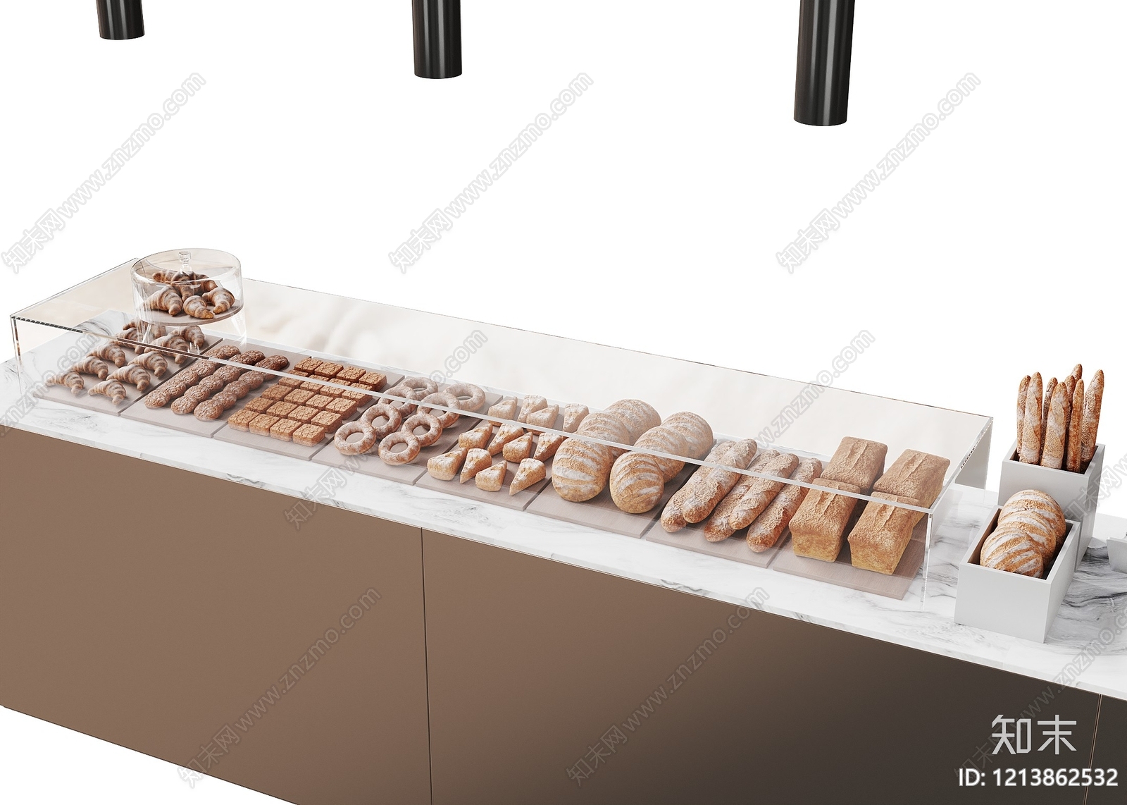 现代简约甜品面包店3D模型下载【ID:1213862532】