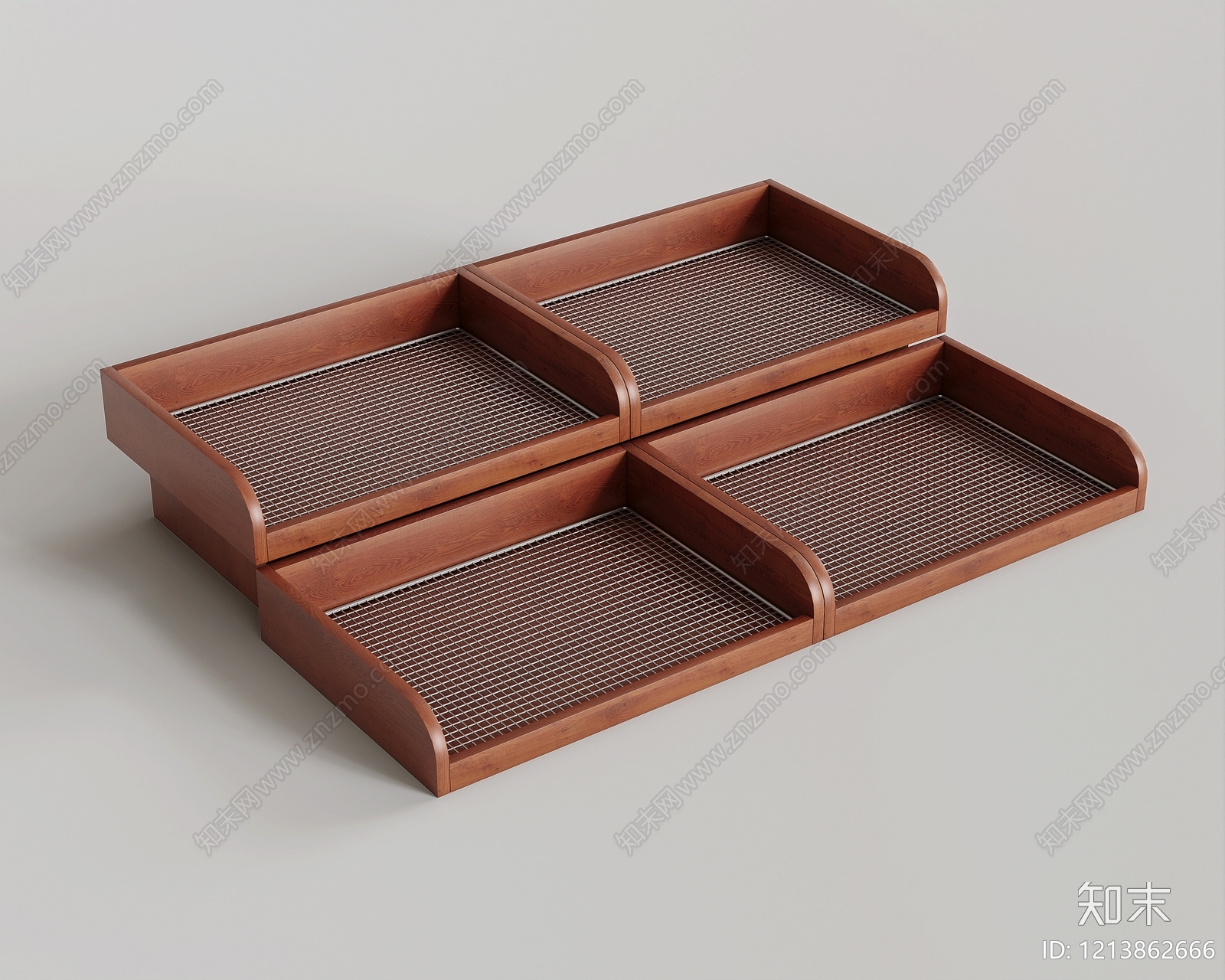 面包托盘面包货架3D模型下载【ID:1213862666】