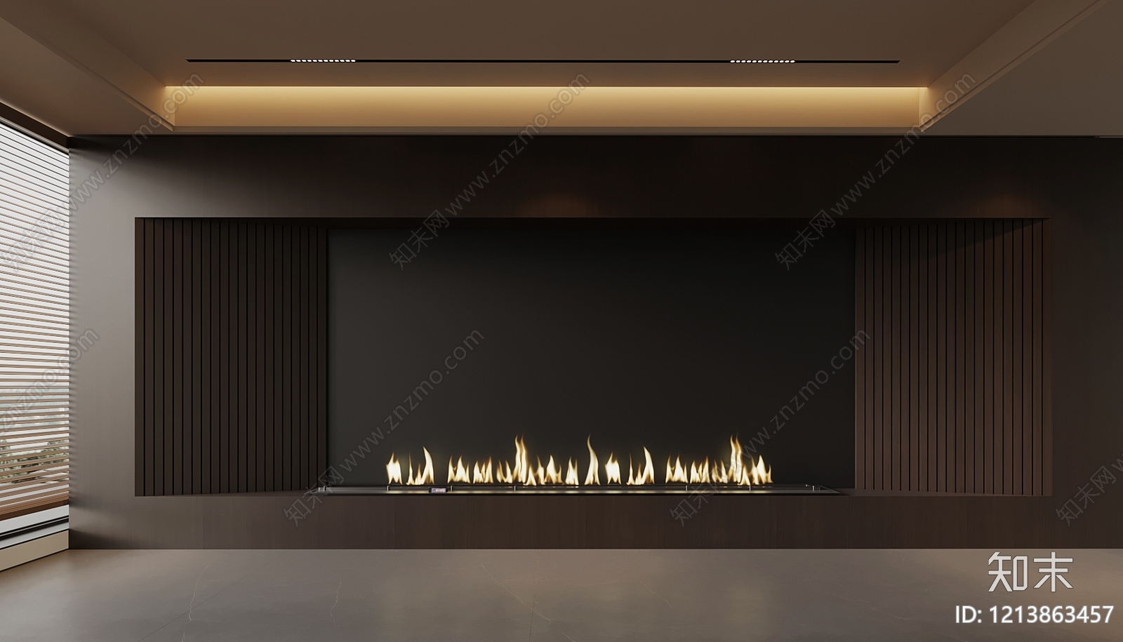 极简电视背景墙3D模型下载【ID:1213863457】