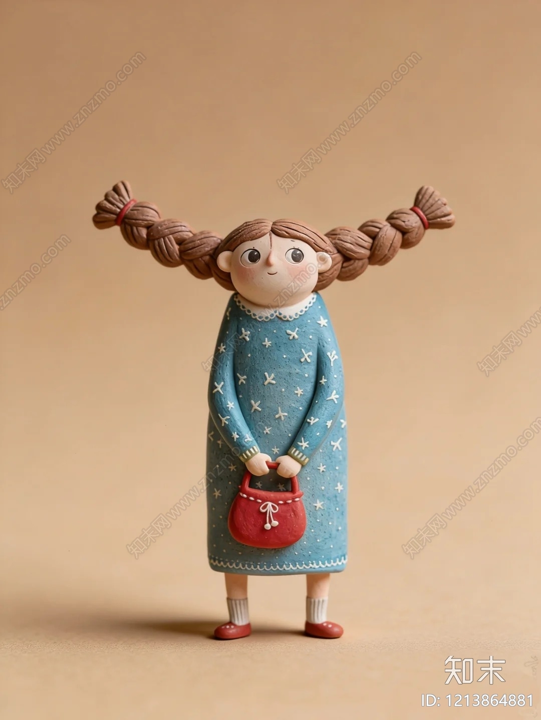 黏土手作风格雕塑摆件SU模型下载【ID:1213864881】