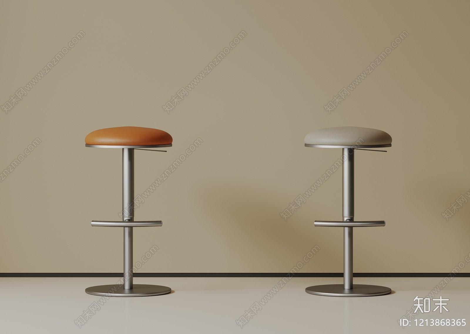 极简吧椅3D模型下载【ID:1213868365】