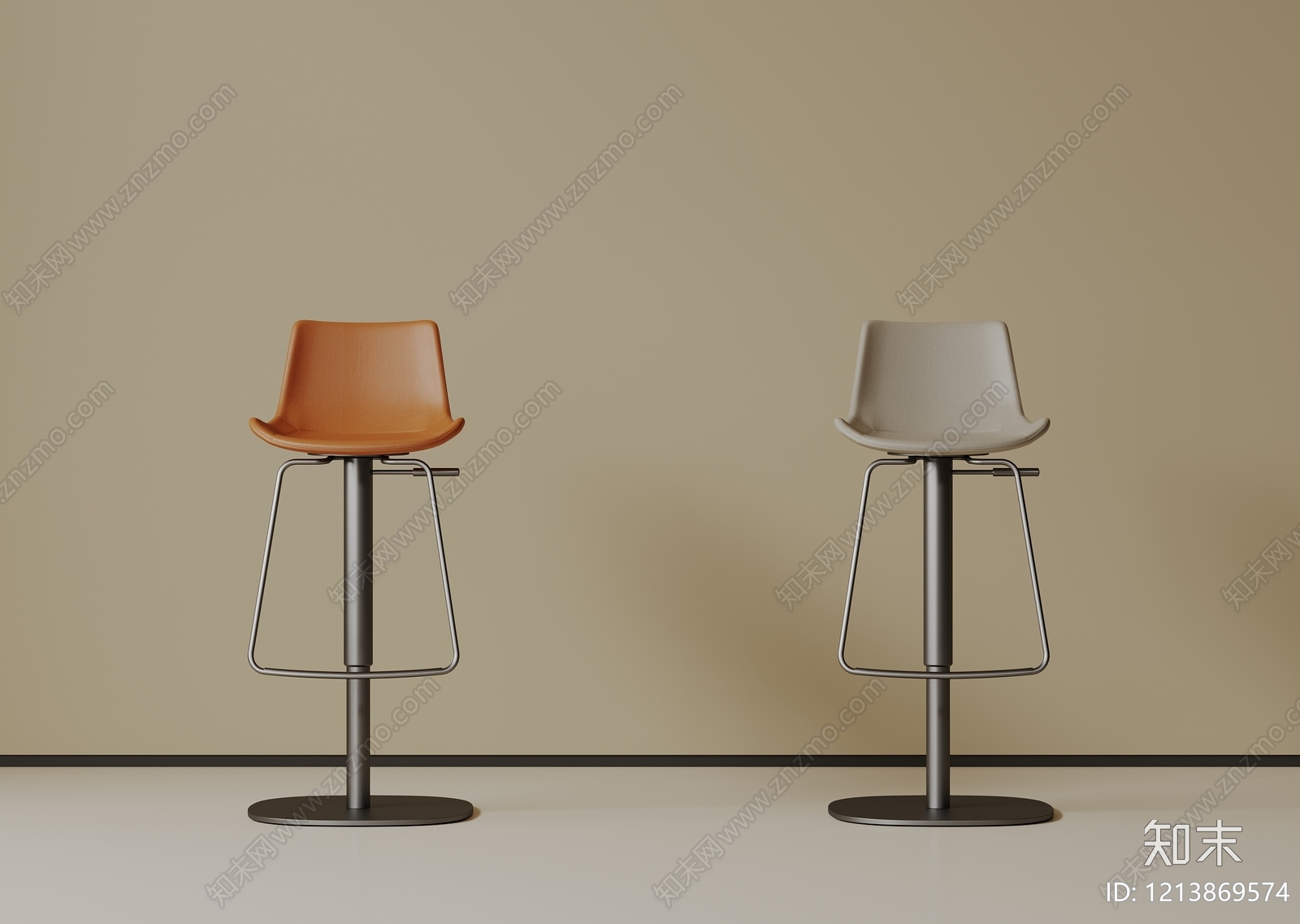 极简吧椅3D模型下载【ID:1213869574】