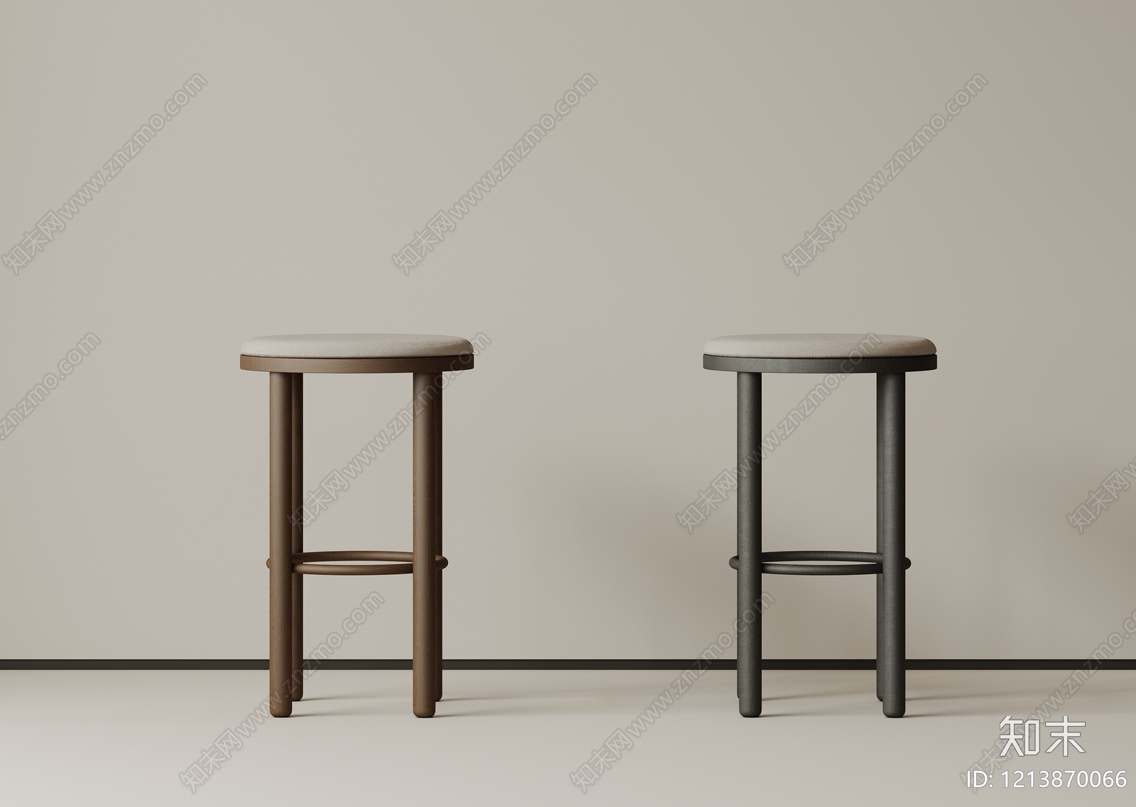 极简吧凳SU模型下载【ID:1213870066】