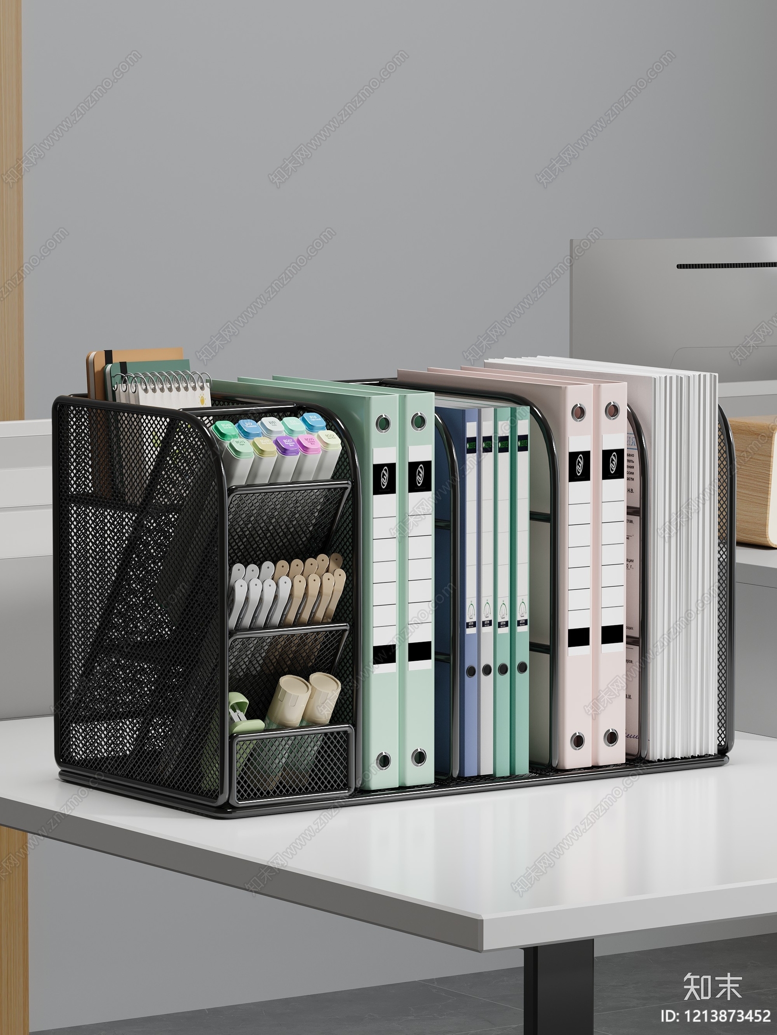 现代简约办公用品3D模型下载【ID:1213873452】