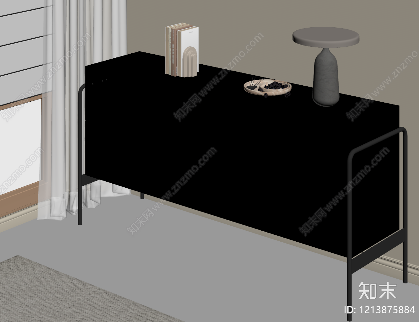 现代简约斗柜SU模型下载【ID:1213875884】