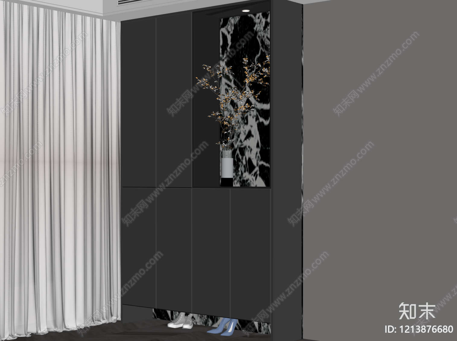 现代极简玄关SU模型下载【ID:1213876680】