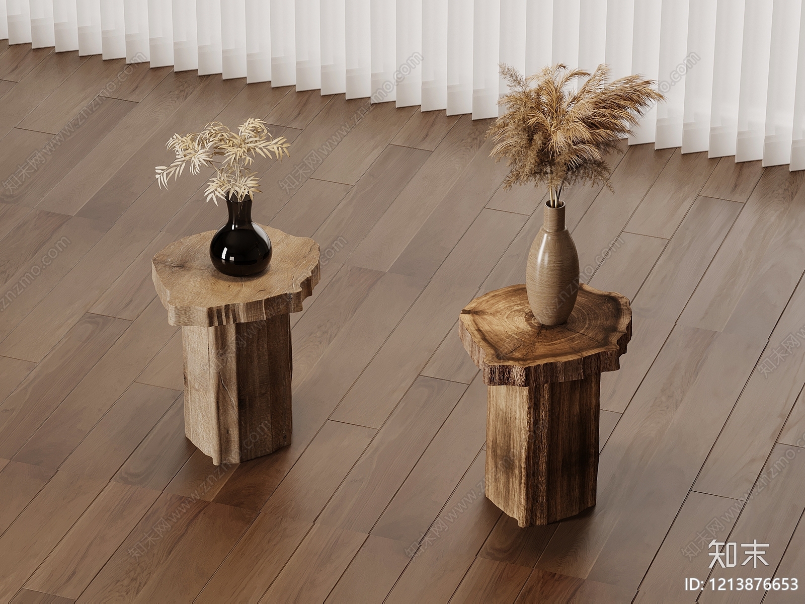 侘寂边几3D模型下载【ID:1213876653】