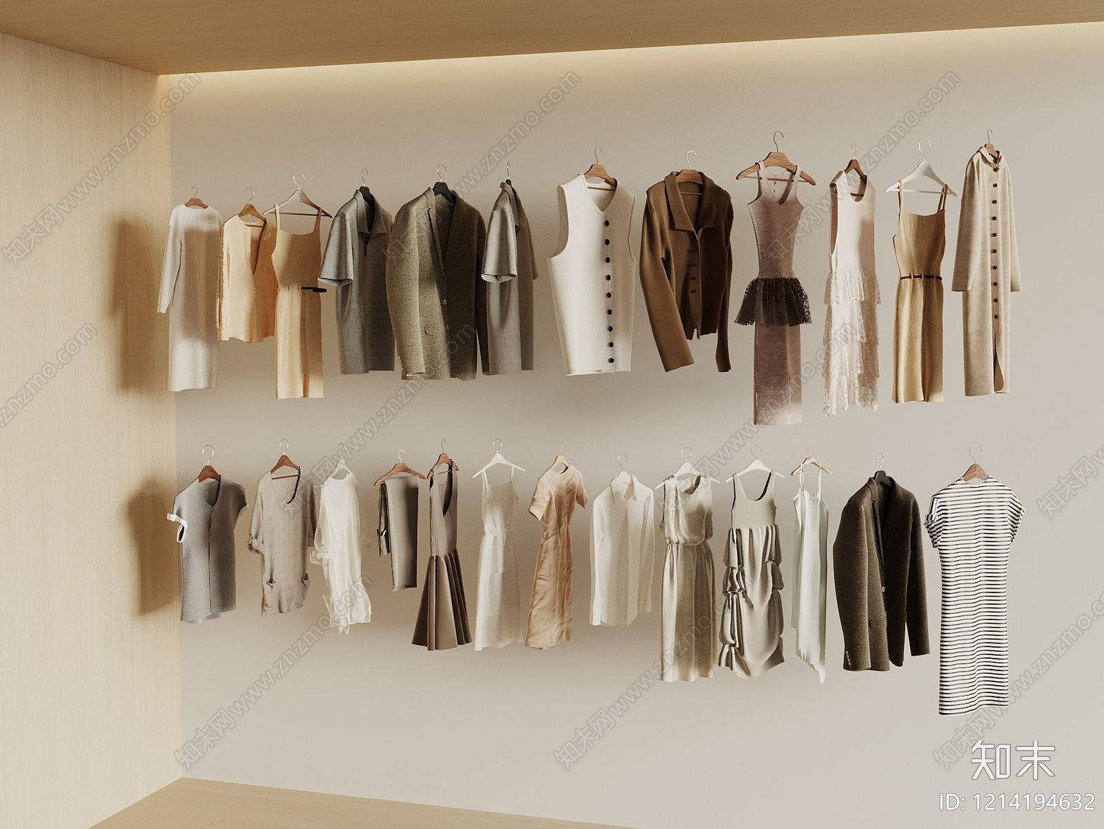 衣服SU模型下载【ID:1214194632】