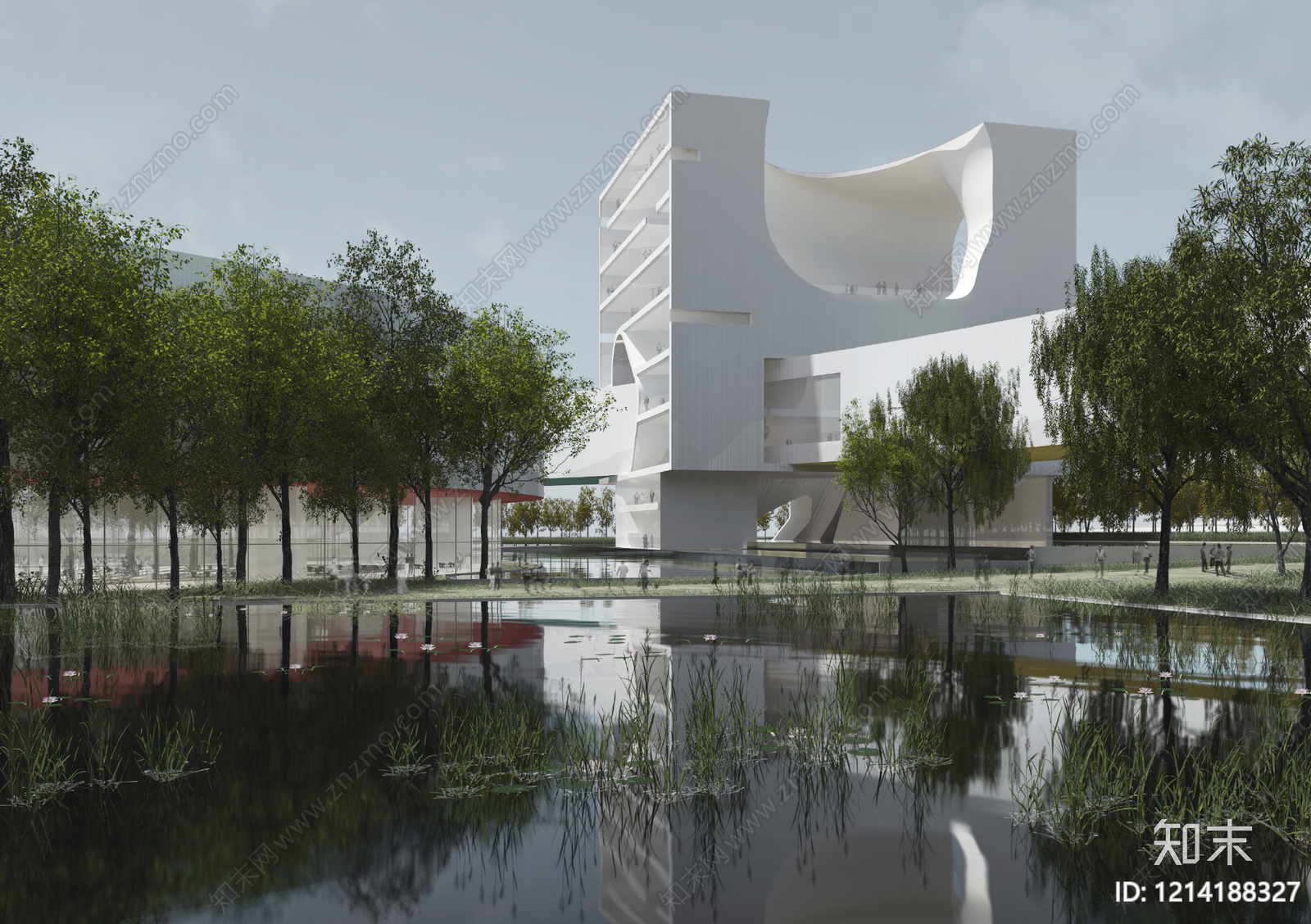 现代博物馆建筑下载【ID:1214188327】