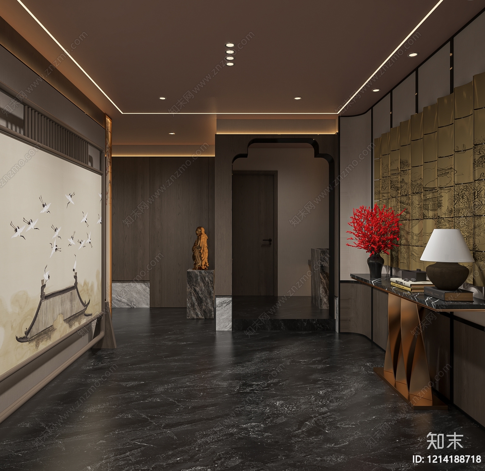 新中式茶馆3D模型下载【ID:1214188718】