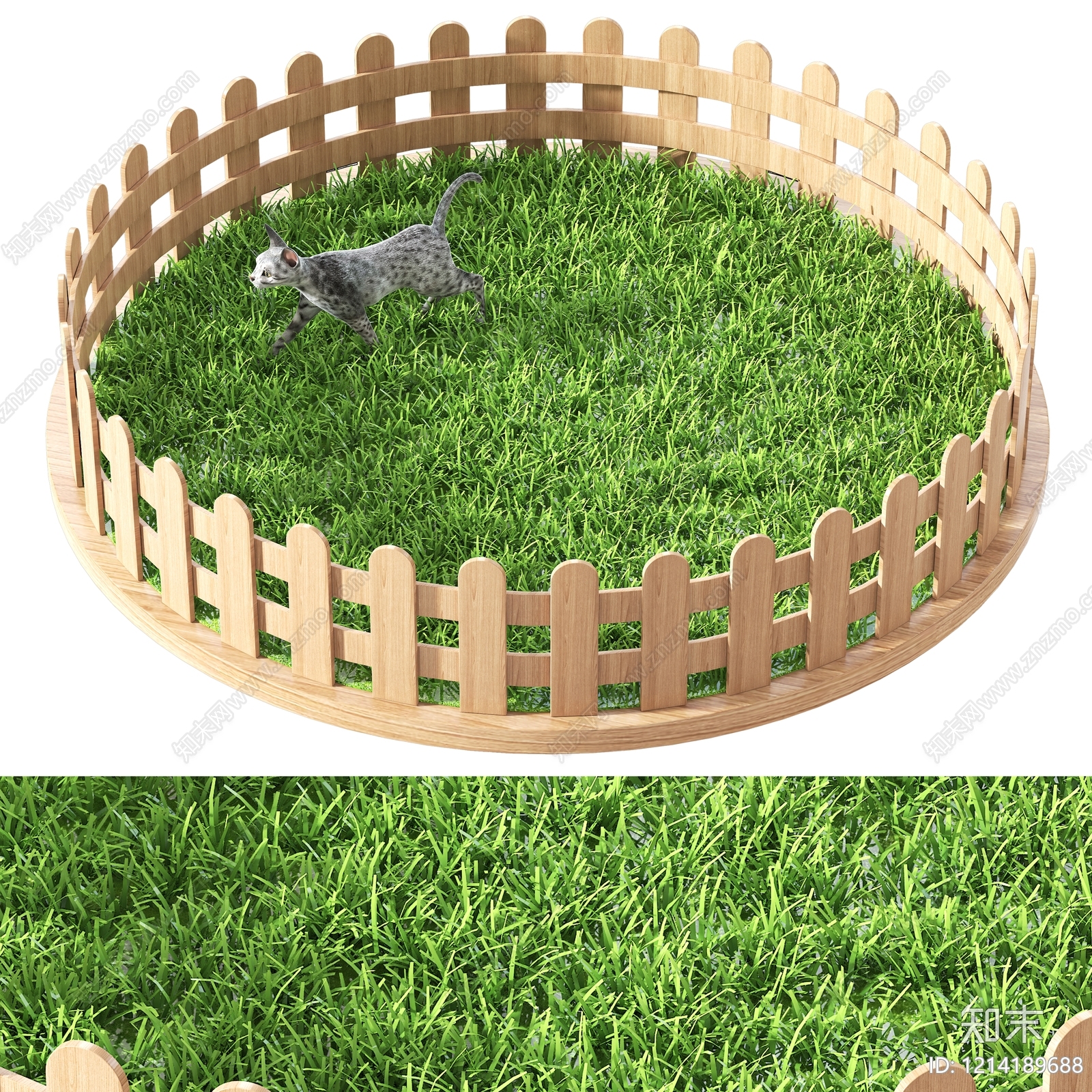 原木风景观围栏3D模型下载【ID:1214189688】