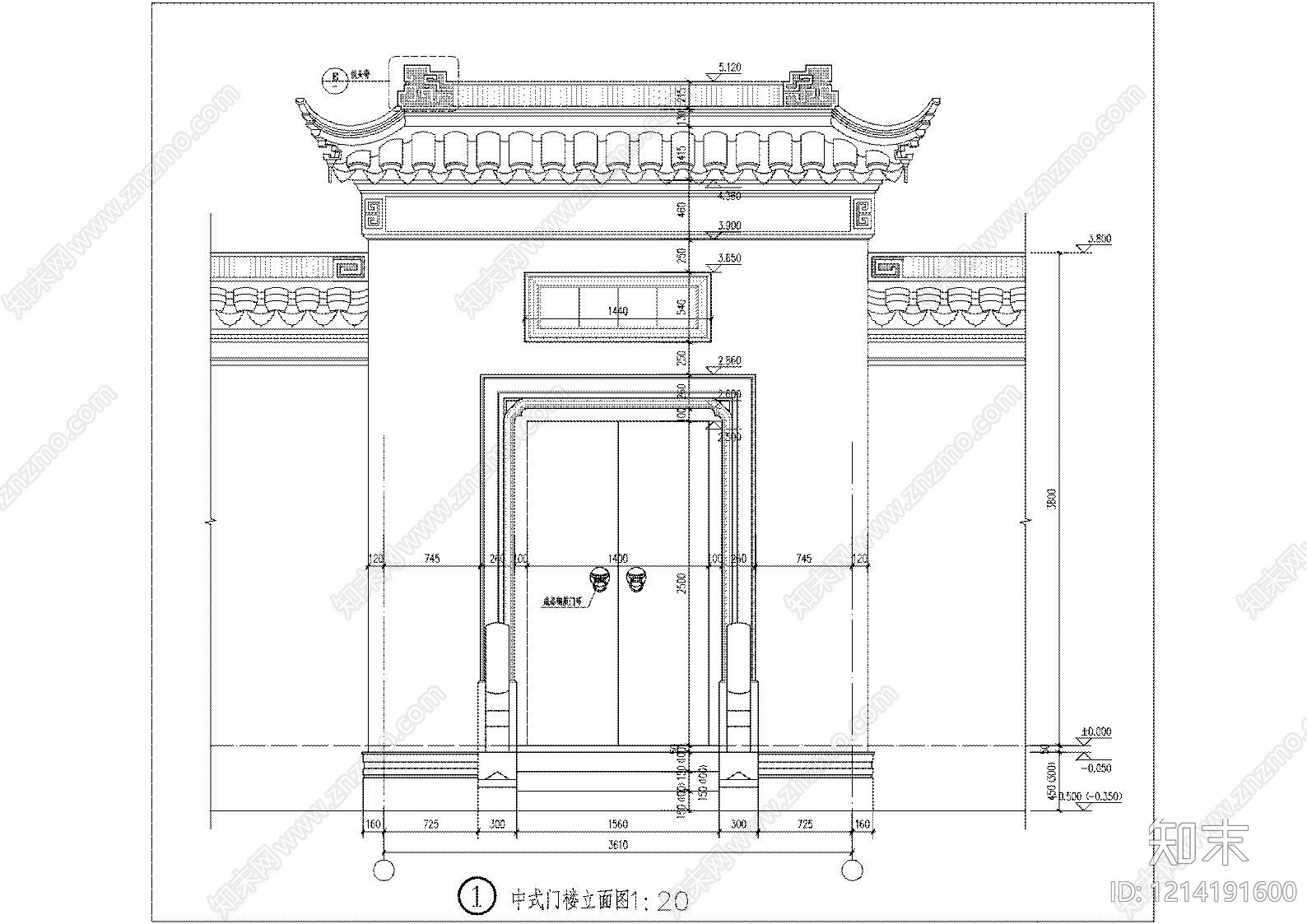 入户门cad施工图下载【ID:1214191600】