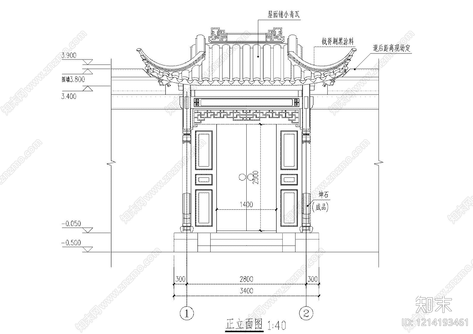 入户门cad施工图下载【ID:1214193461】