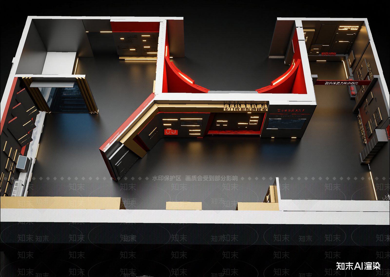 现代科技展厅3D模型下载【ID:1215088537】
