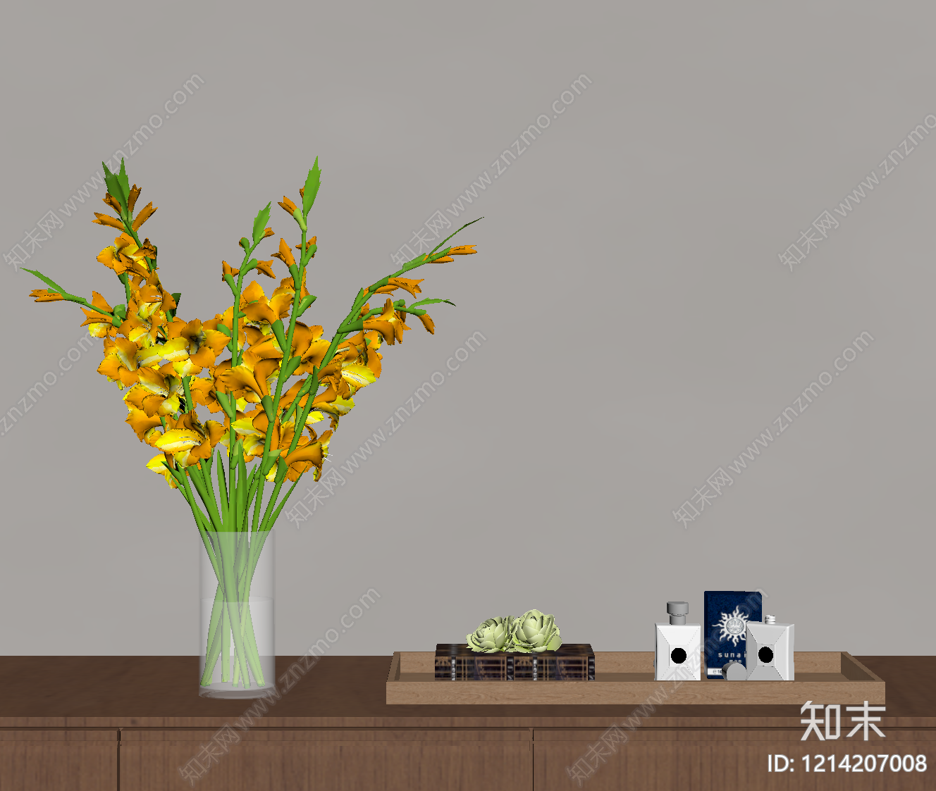 现代花瓶SU模型下载【ID:1214207008】