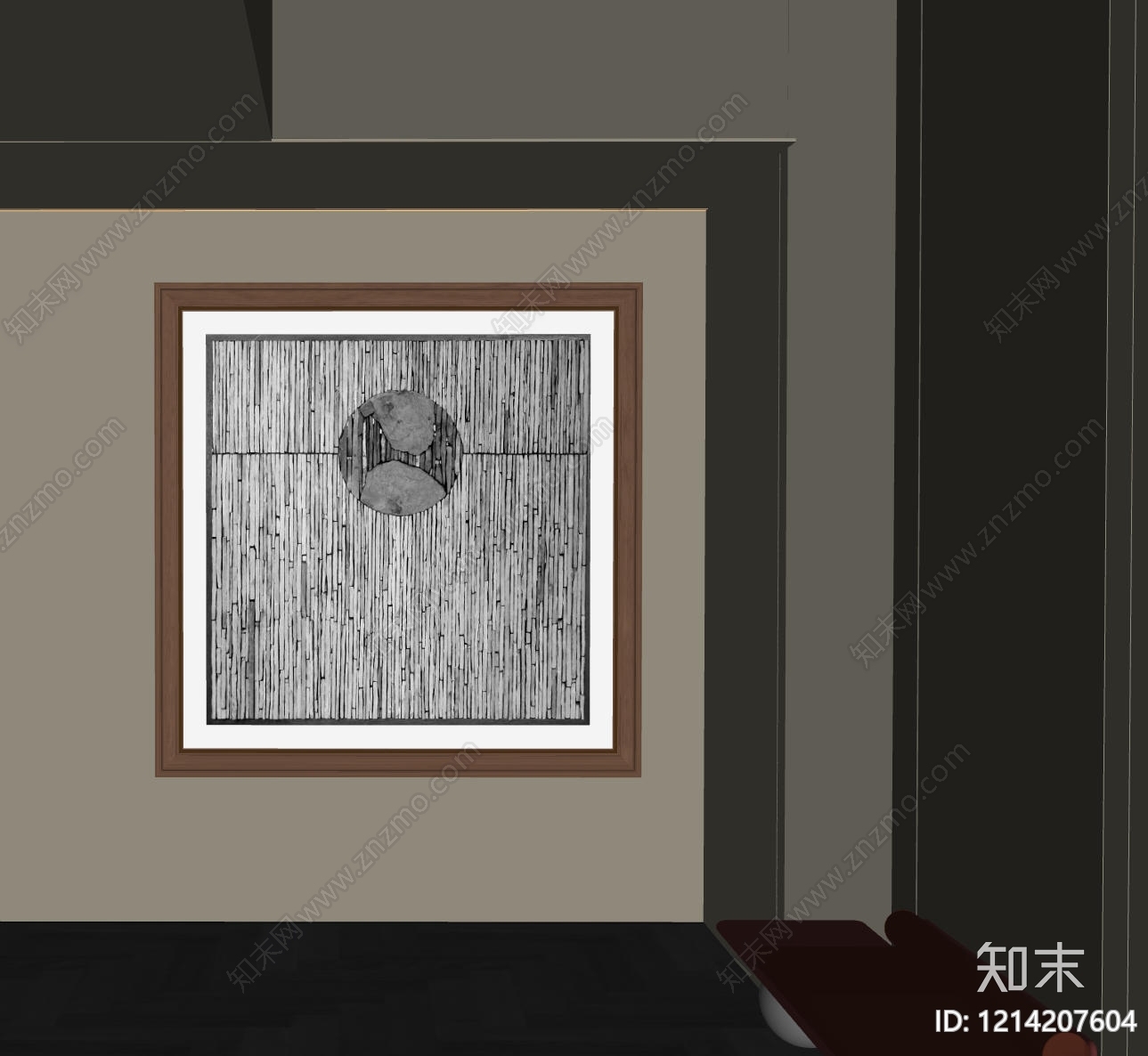 极简挂画SU模型下载【ID:1214207604】