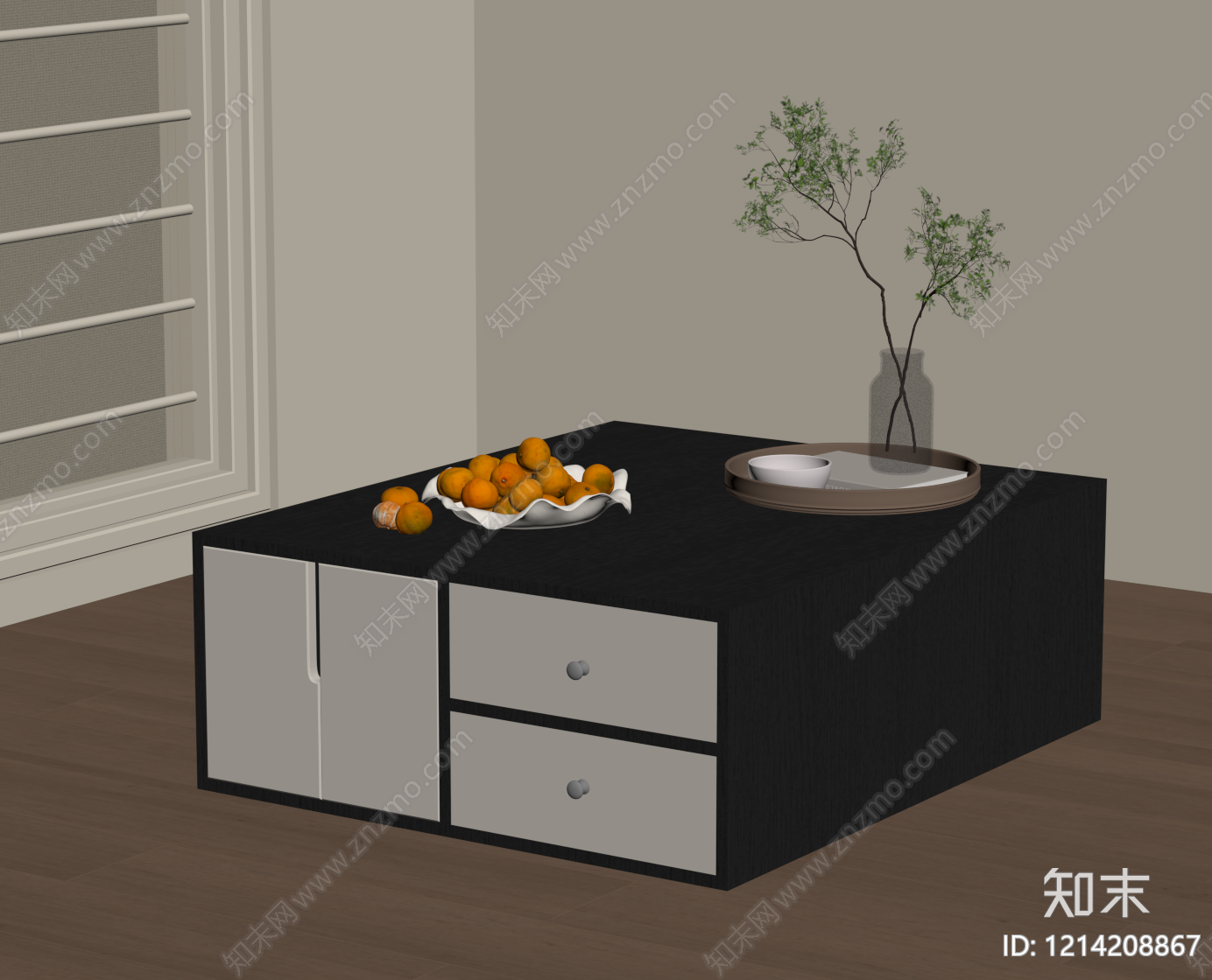 日式边几SU模型下载【ID:1214208867】
