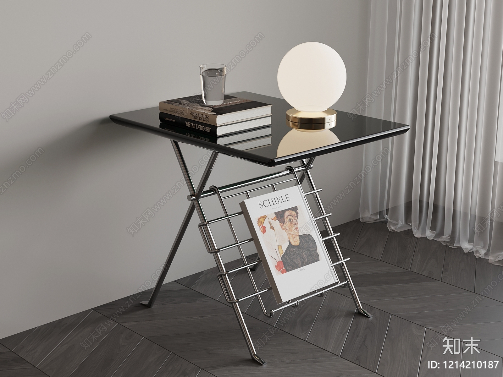 现代简约边几3D模型下载【ID:1214210187】