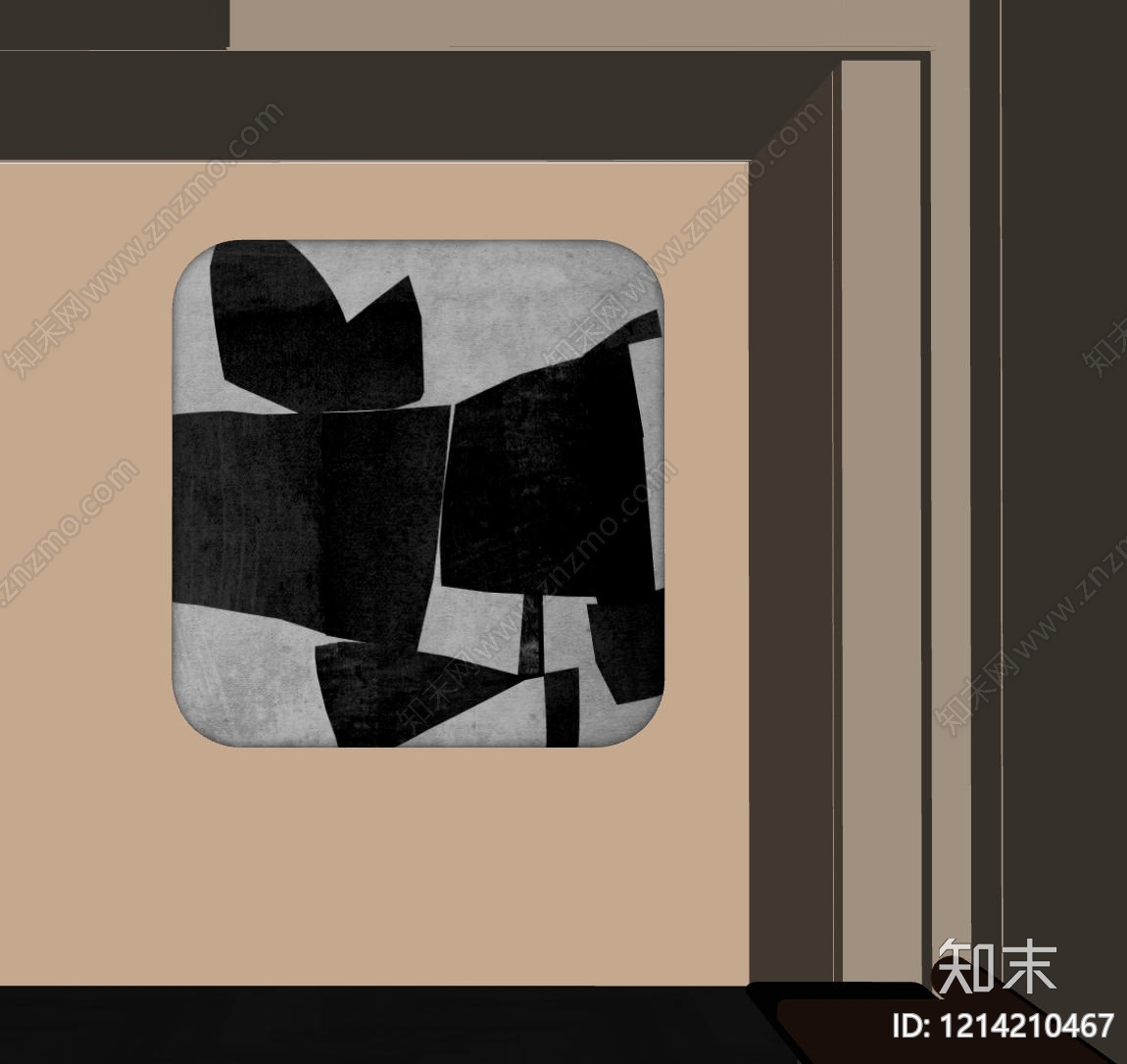 极简挂件SU模型下载【ID:1214210467】
