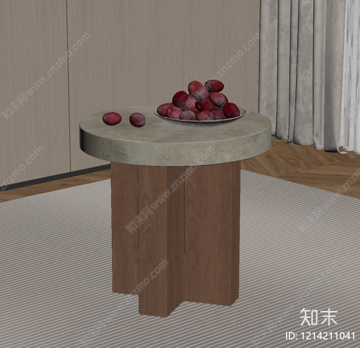 现代边几SU模型下载【ID:1214211041】