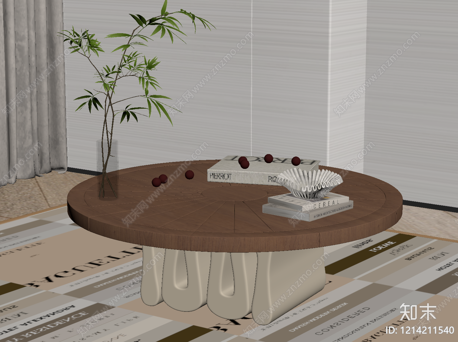 现代边几SU模型下载【ID:1214211540】