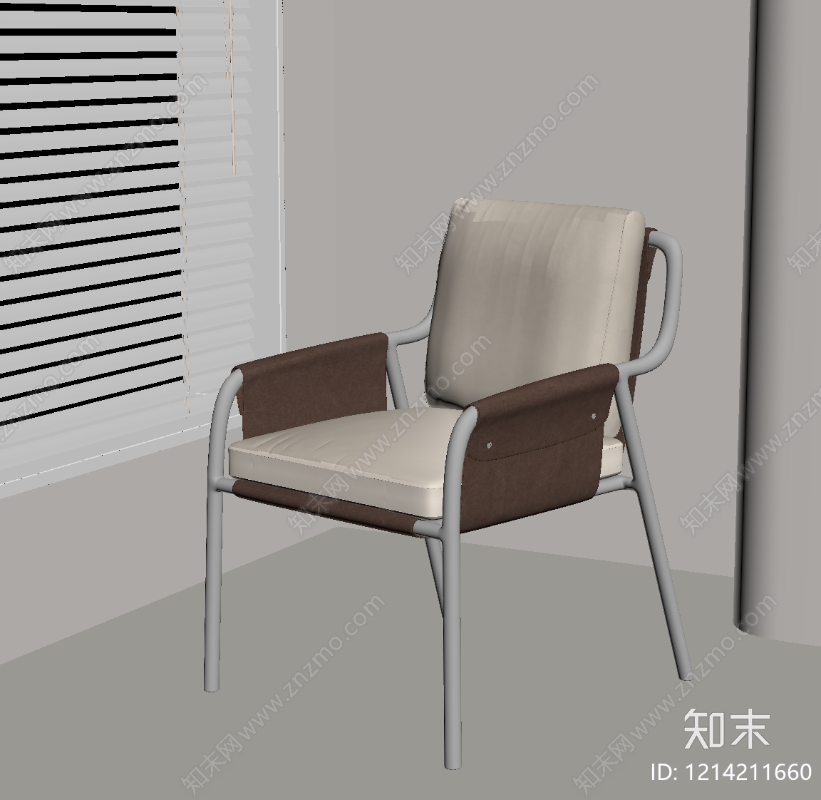 极简办公椅SU模型下载【ID:1214211660】