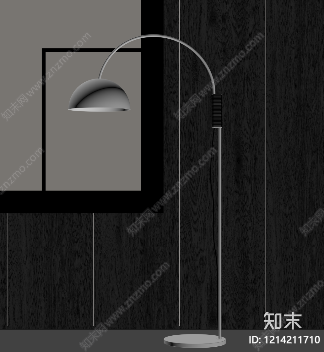 极简落地灯SU模型下载【ID:1214211710】