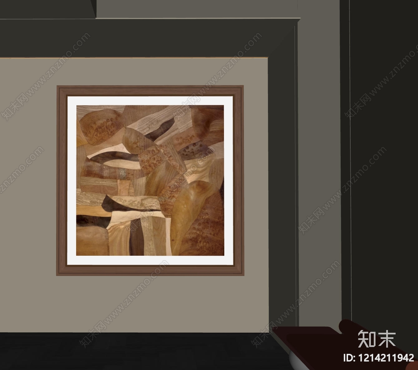 极简挂画SU模型下载【ID:1214211942】