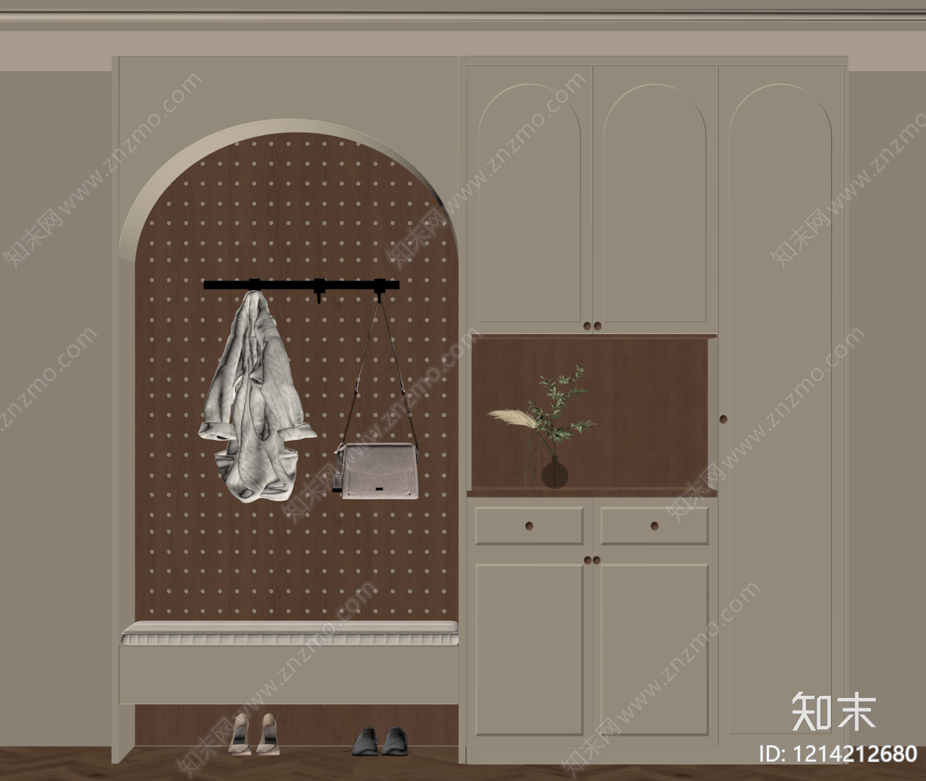 现代玄关SU模型下载【ID:1214212680】