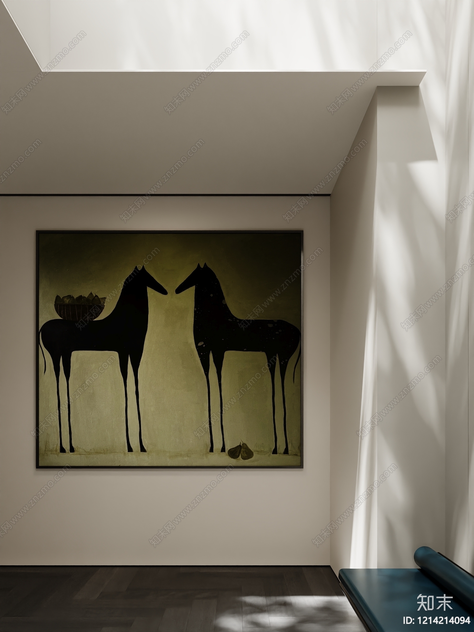 极简挂画SU模型下载【ID:1214214094】