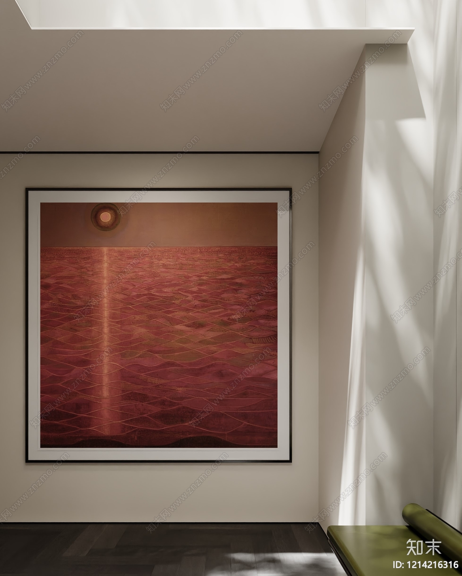 极简挂画SU模型下载【ID:1214216316】