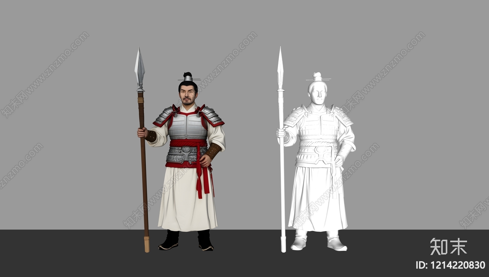 新中式虚拟人物SU模型下载【ID:1214220830】