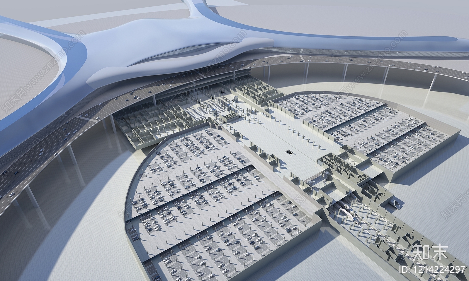 极简主义地下车库3D模型下载【ID:1214224297】