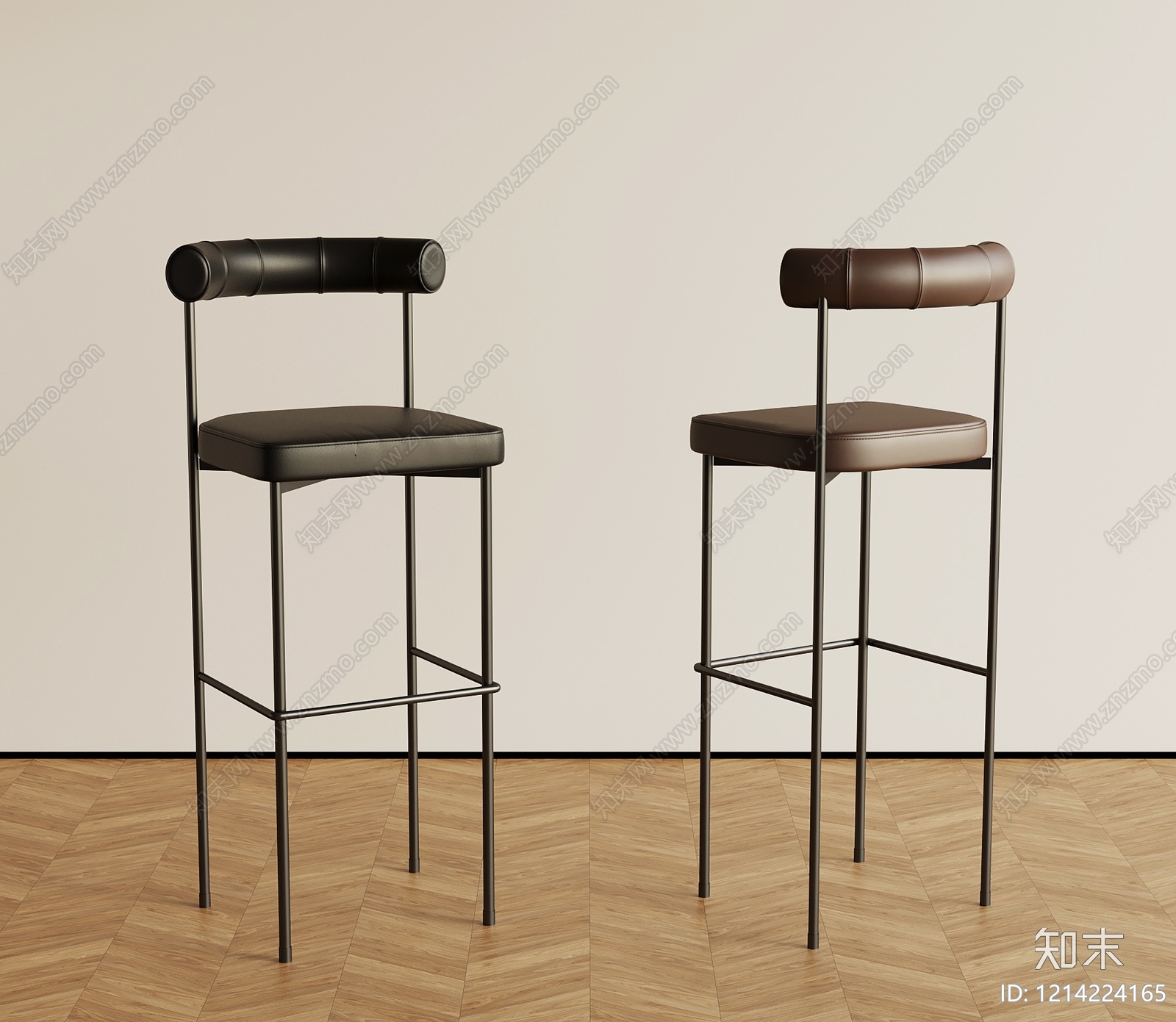 极简吧椅SU模型下载【ID:1214224165】