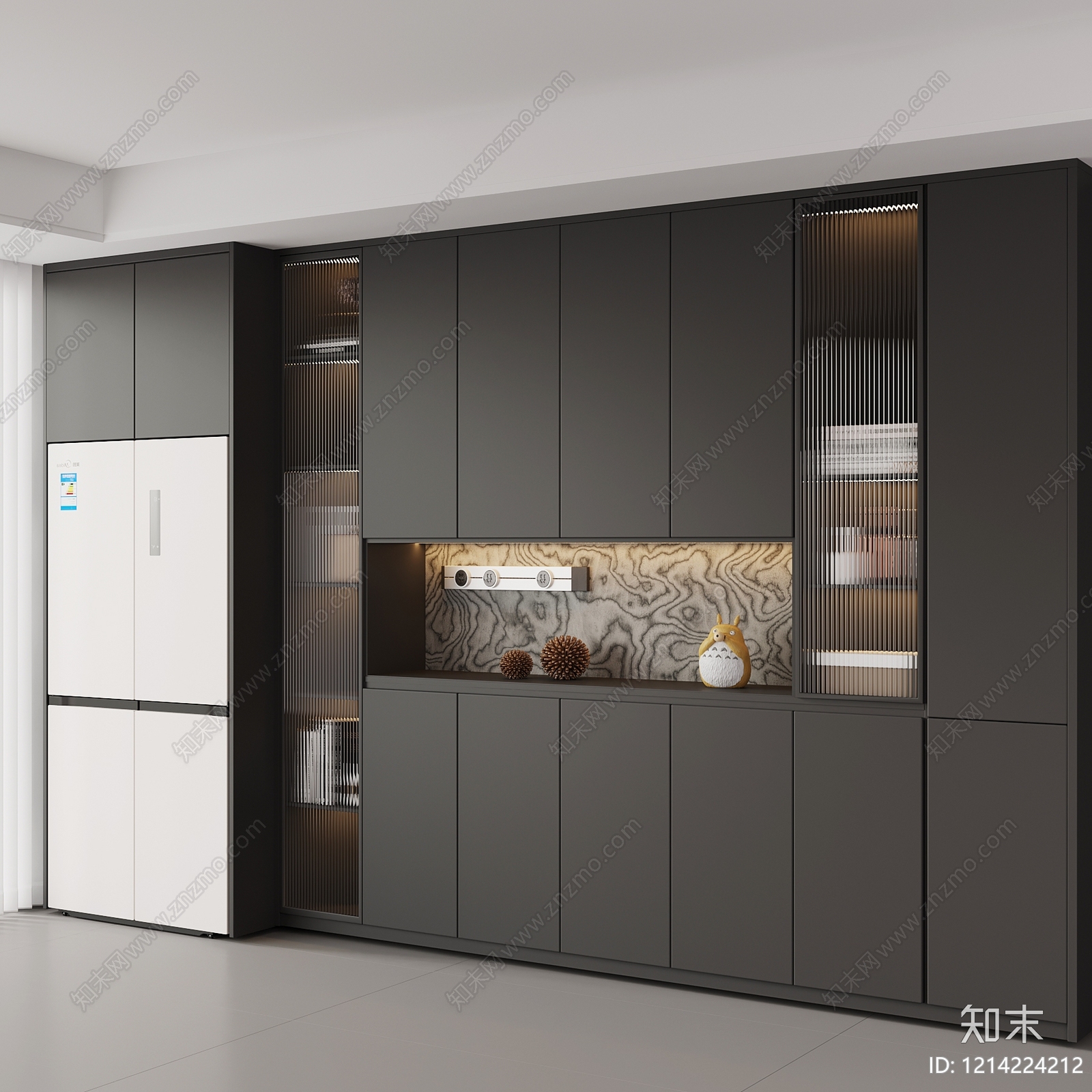 现代极简酒柜3D模型下载【ID:1214224212】