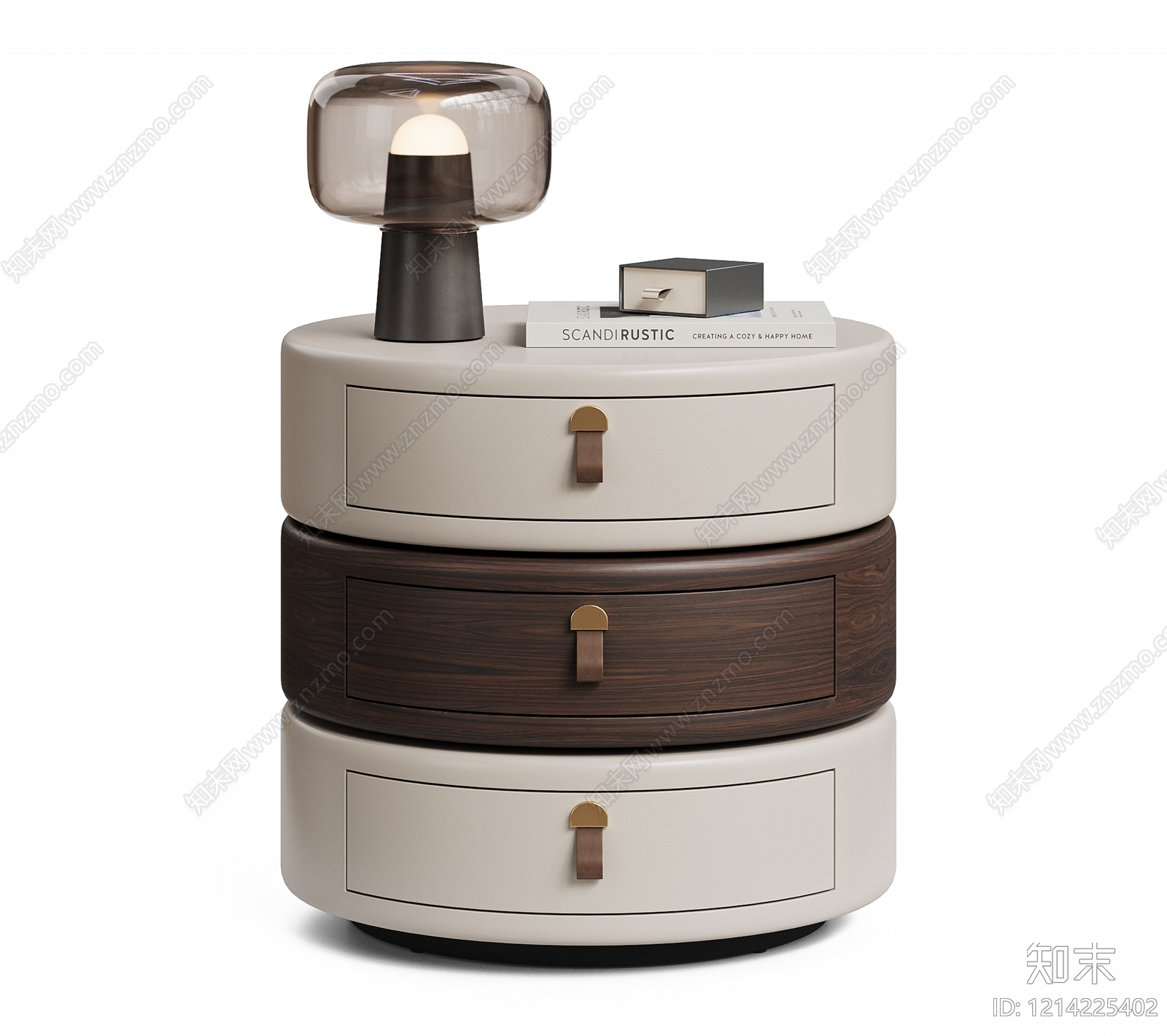 现代简约床头柜3D模型下载【ID:1214225402】