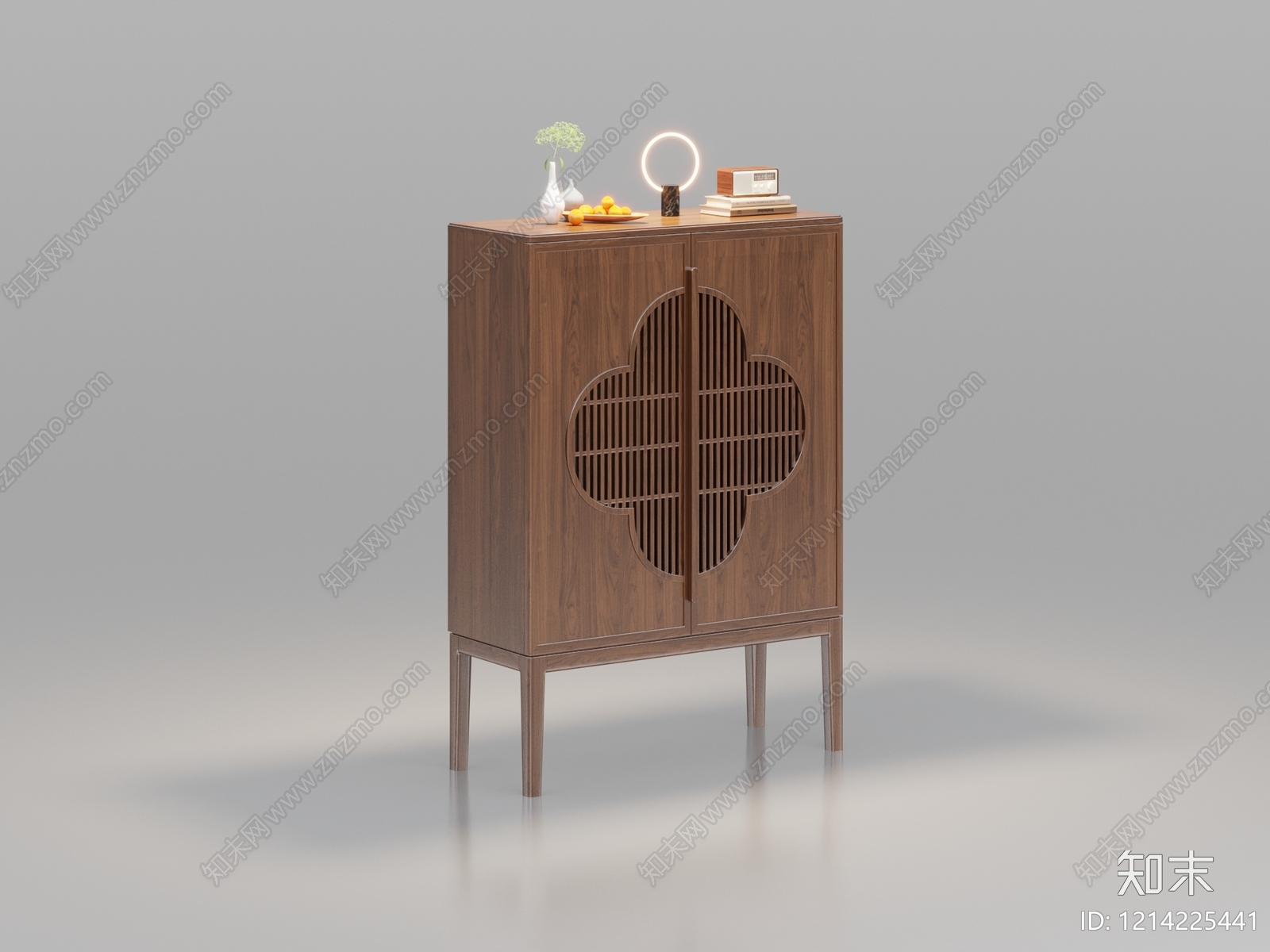 新中式酒柜3D模型下载【ID:1214225441】