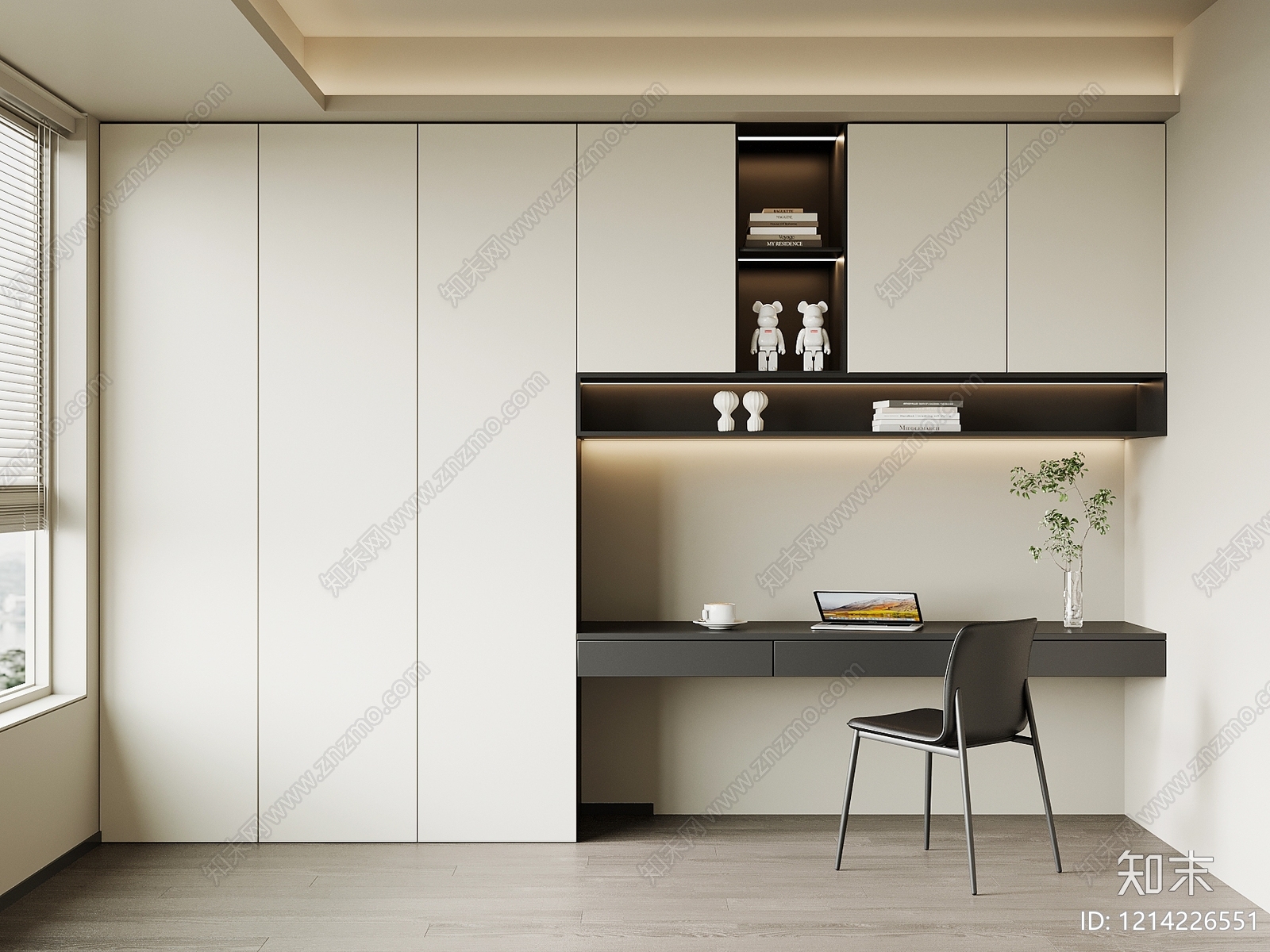 现代简约衣柜SU模型下载【ID:1214226551】