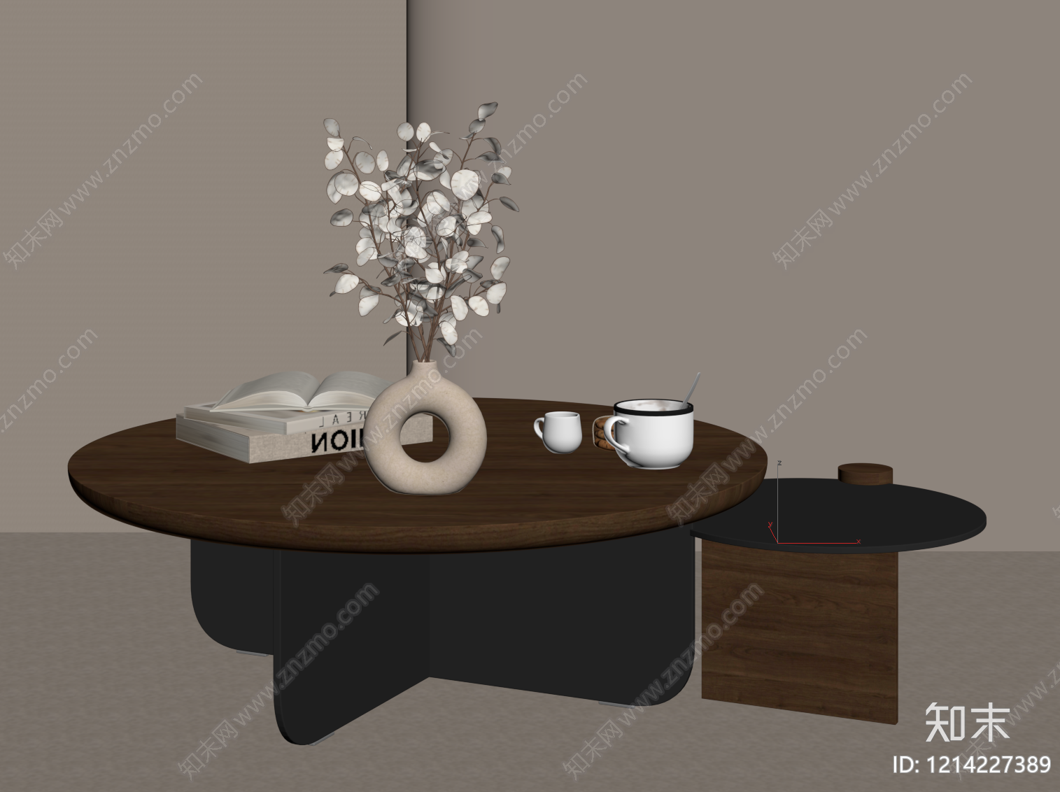 现代简约边几SU模型下载【ID:1214227389】