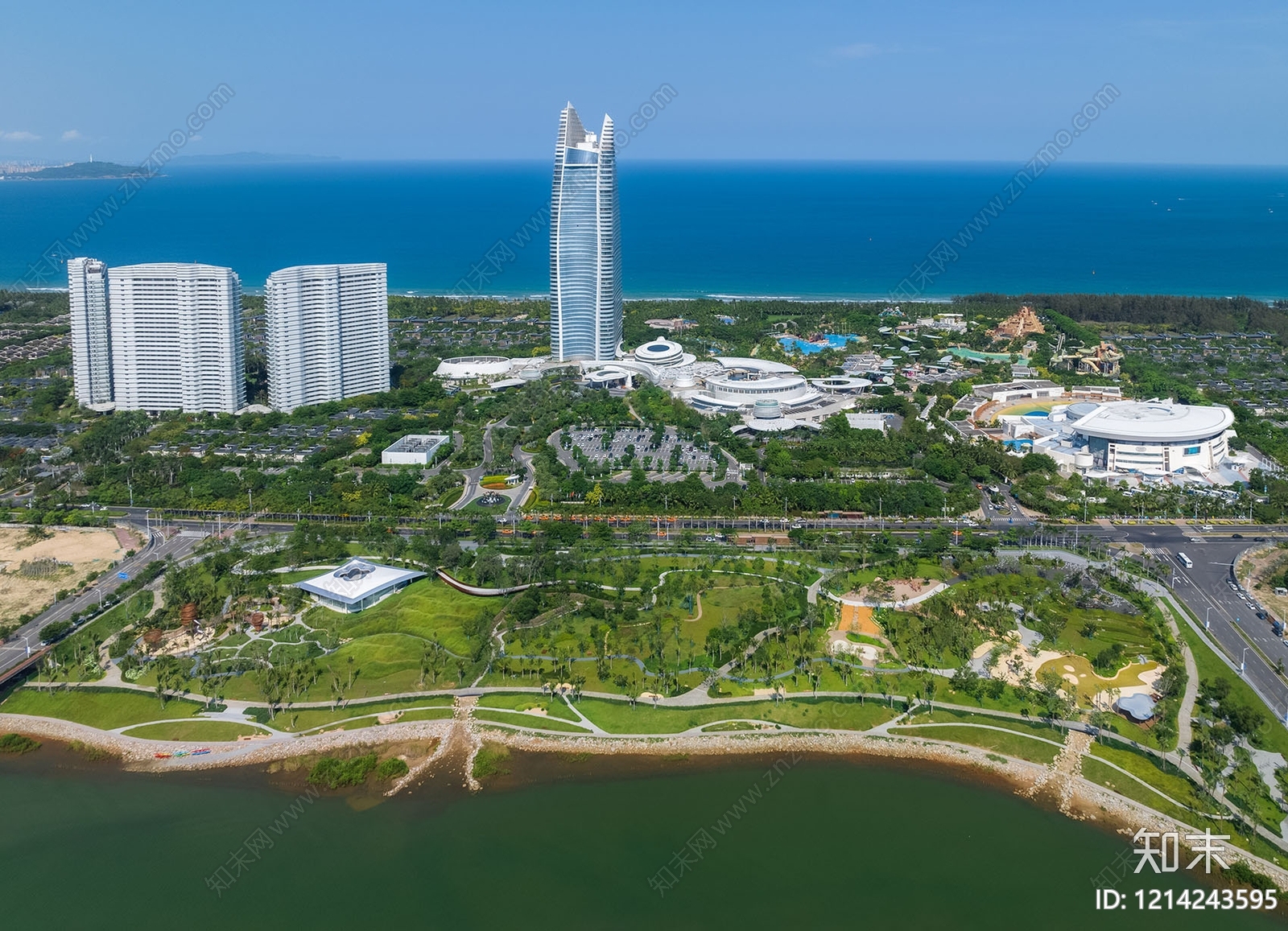 现代自然主义景观景观公园SU模型下载【ID:1214243595】