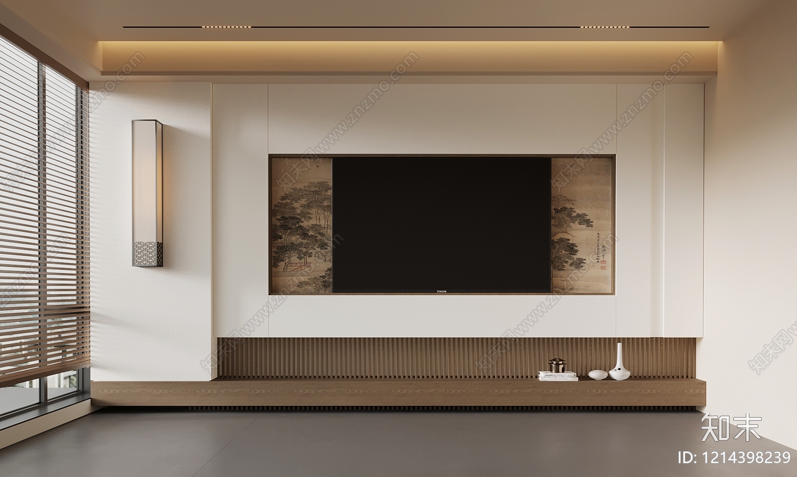 新中式家居餐厅SU模型下载【ID:1214398239】