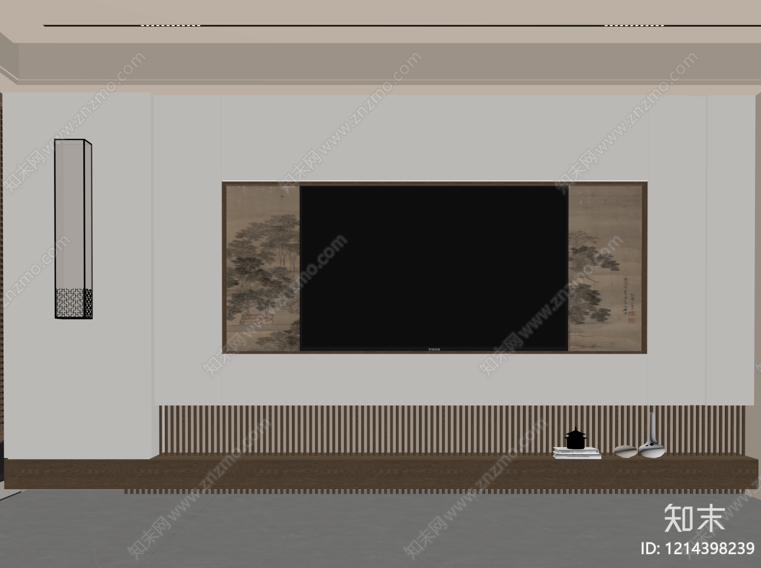 新中式家居餐厅SU模型下载【ID:1214398239】