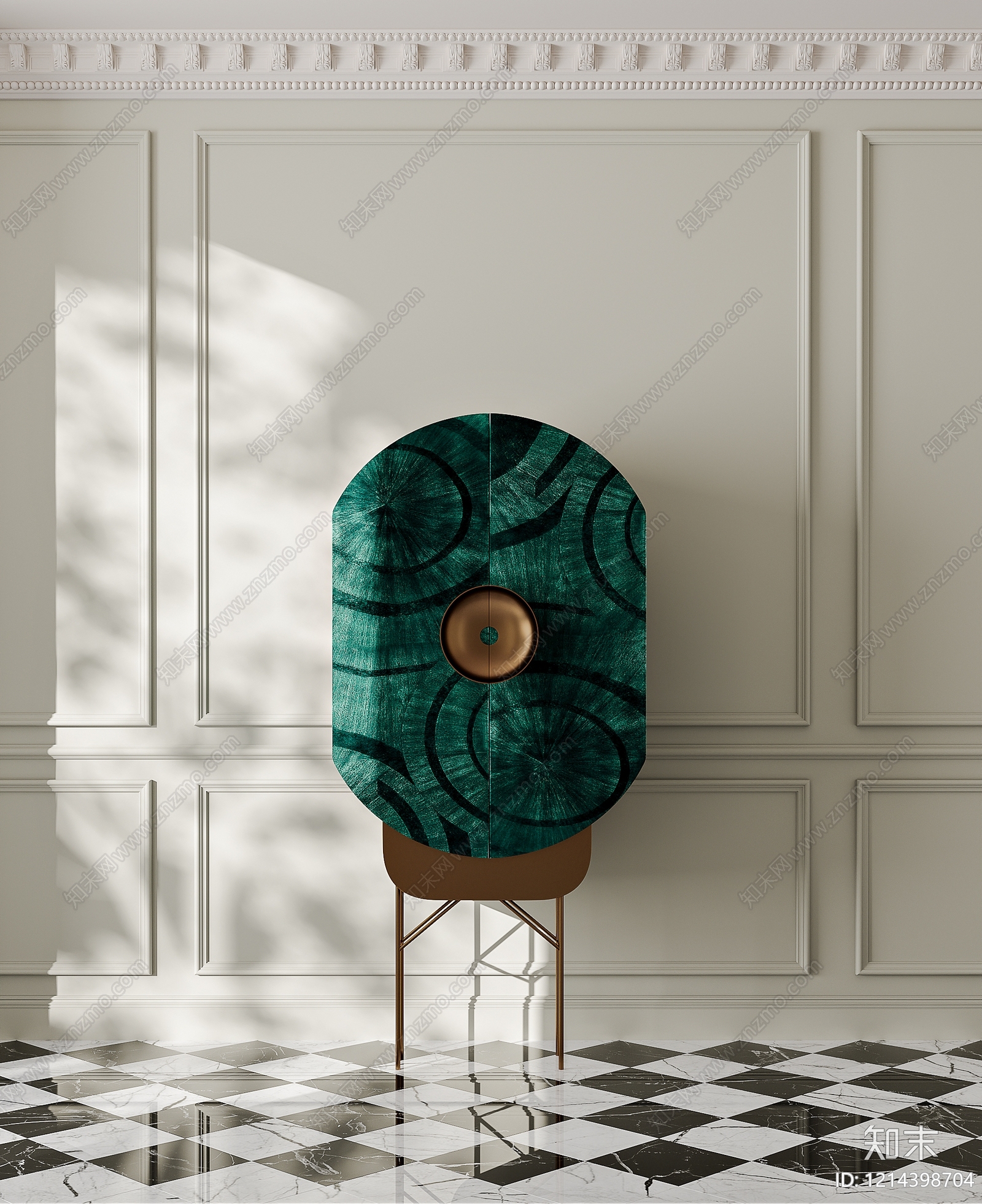 现代轻奢其他柜子3D模型下载【ID:1214398704】