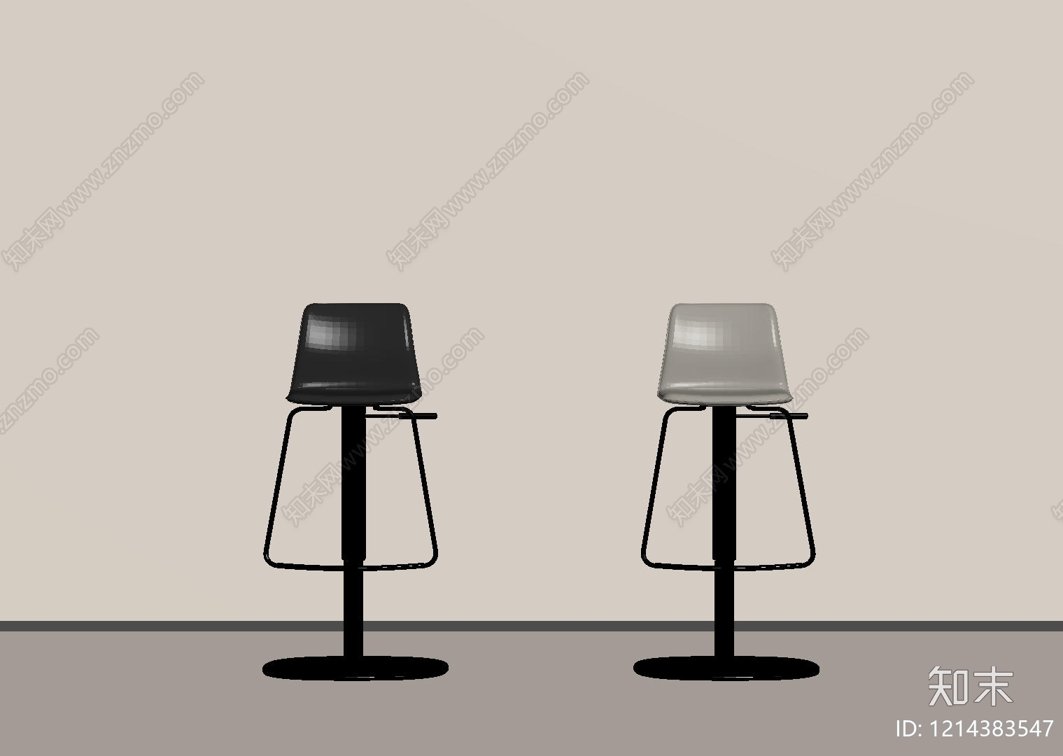 极简主义吧椅SU模型下载【ID:1214383547】